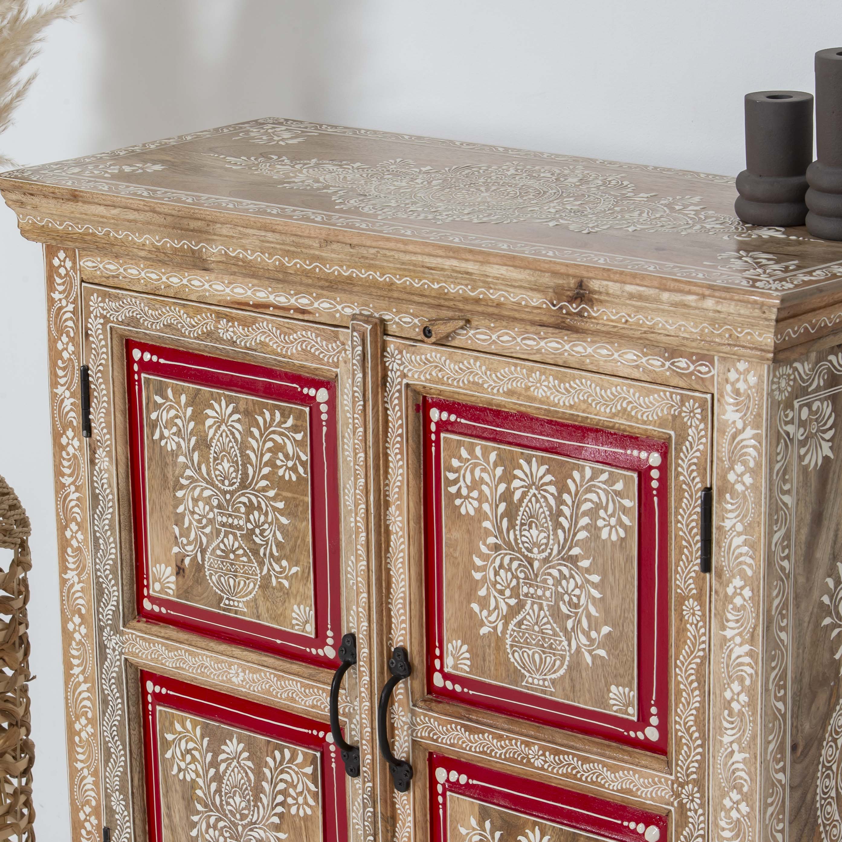 ELMORA PAINTING WOODEN SIDEBOARD - Art and craft furniture
