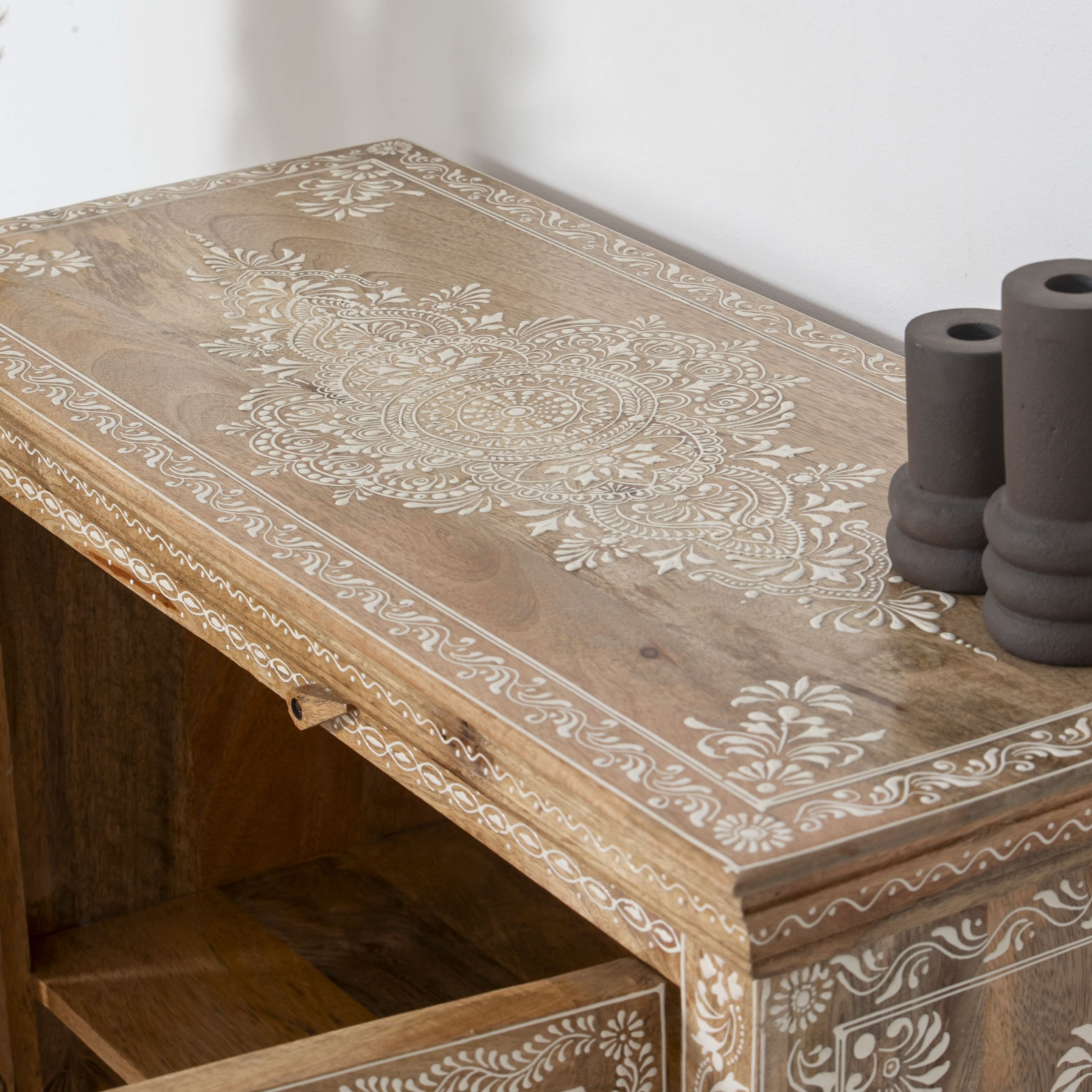 ELMORA PAINTING WOODEN SIDEBOARD - Art and craft furniture
