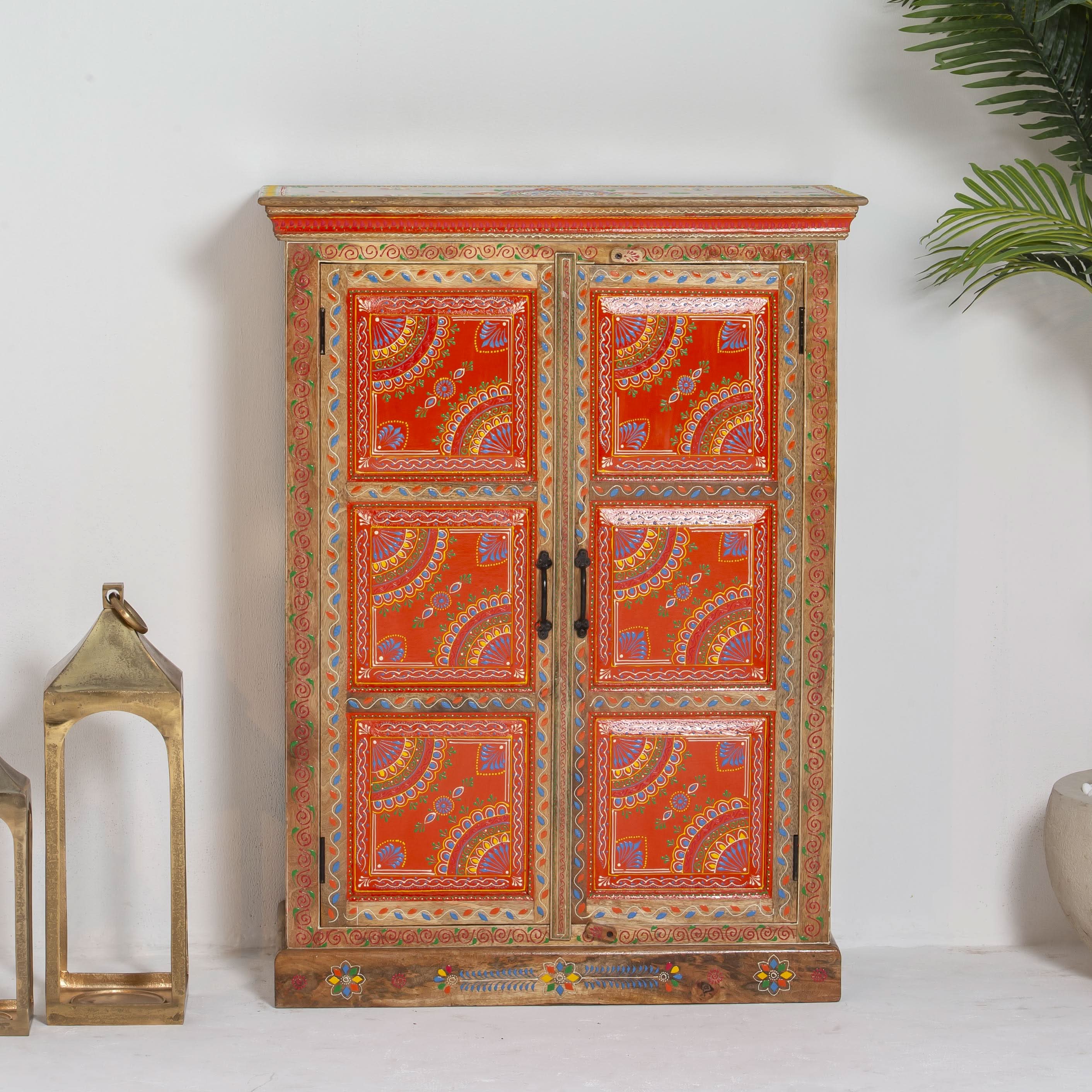 ELMORA PAINTING WOODEN CABINET - Art and craft furniture
