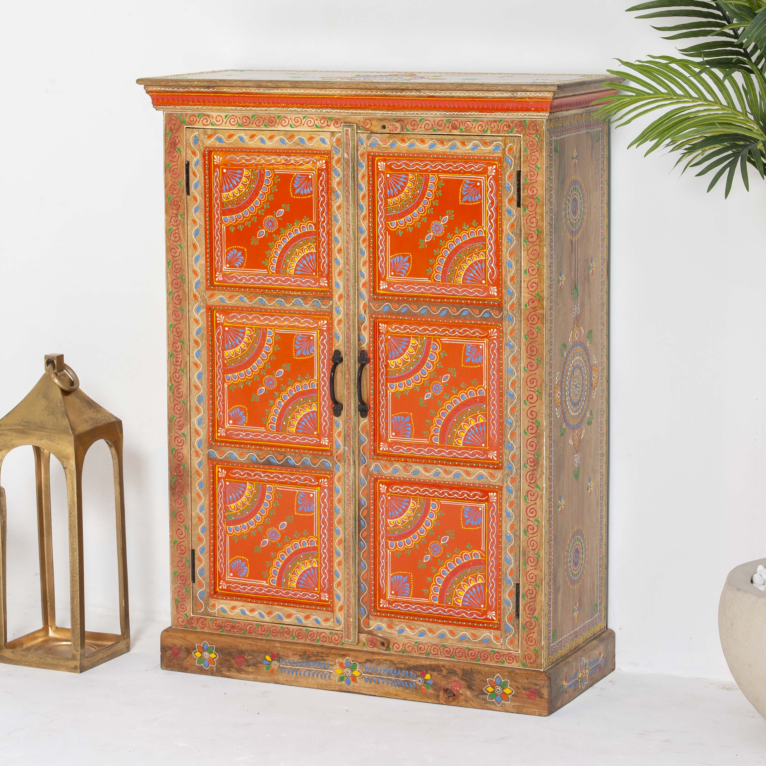 ELMORA PAINTING WOODEN CABINET - Art and craft furniture