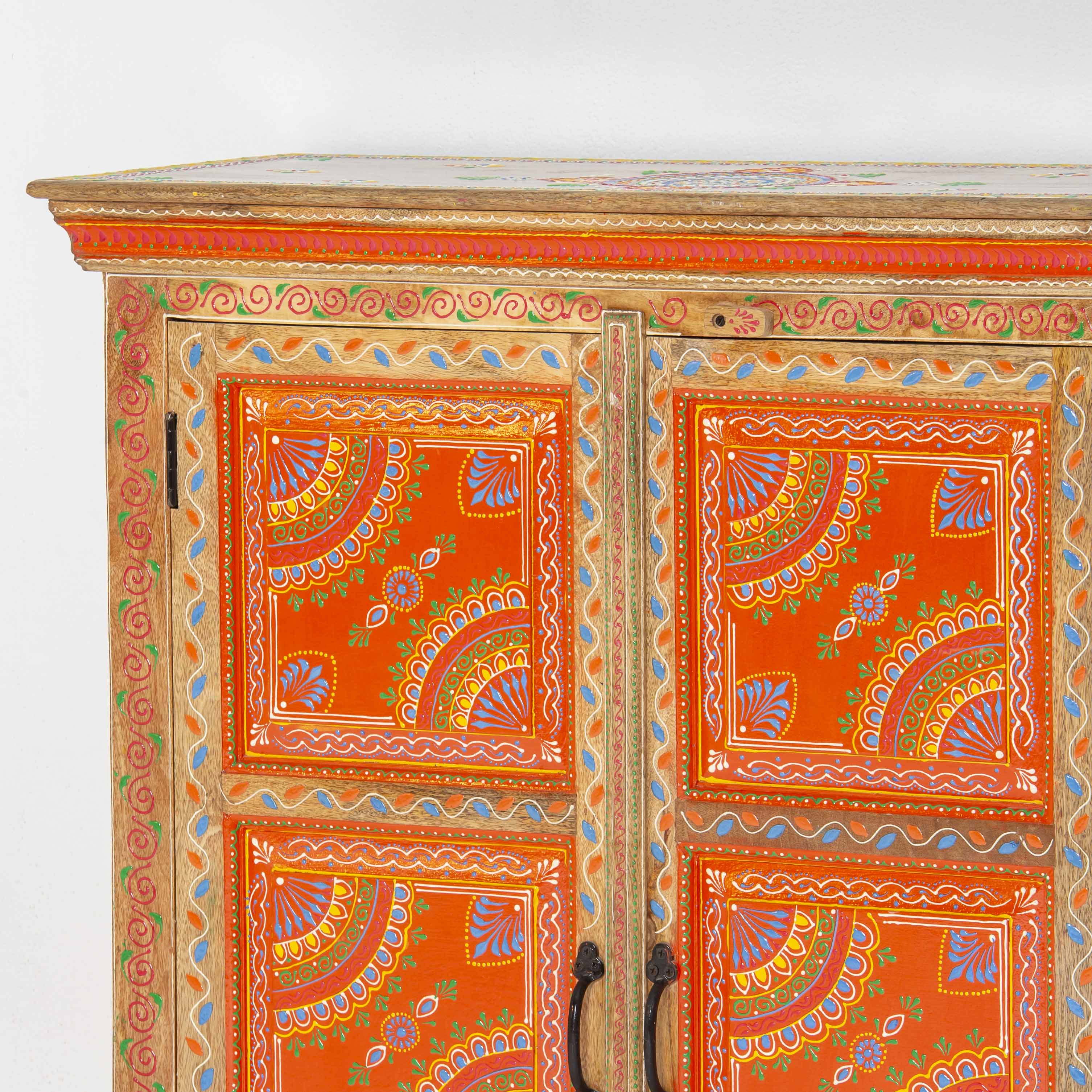 ELMORA PAINTING WOODEN CABINET - Art and craft furniture