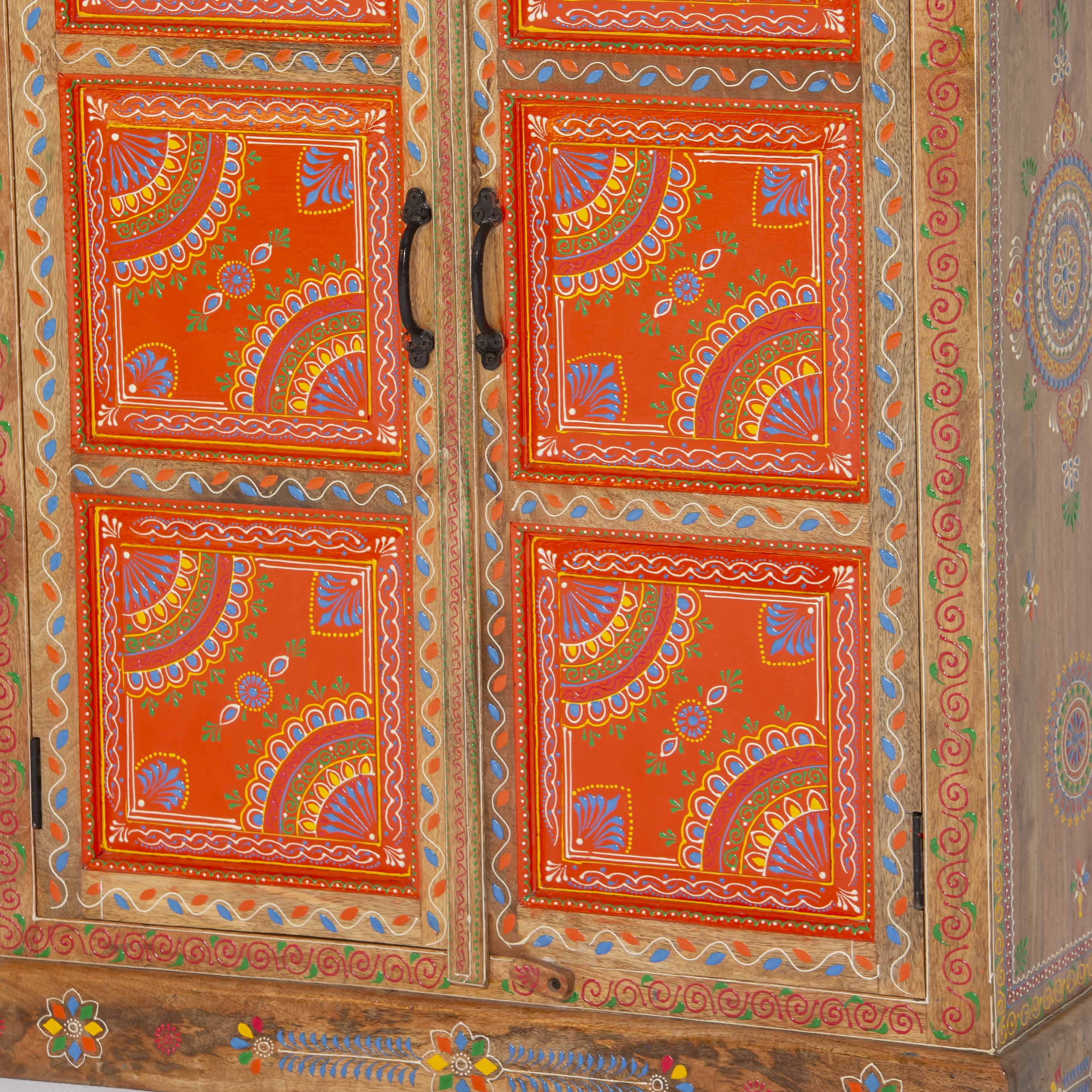 ELMORA PAINTING WOODEN CABINET - Art and craft furniture