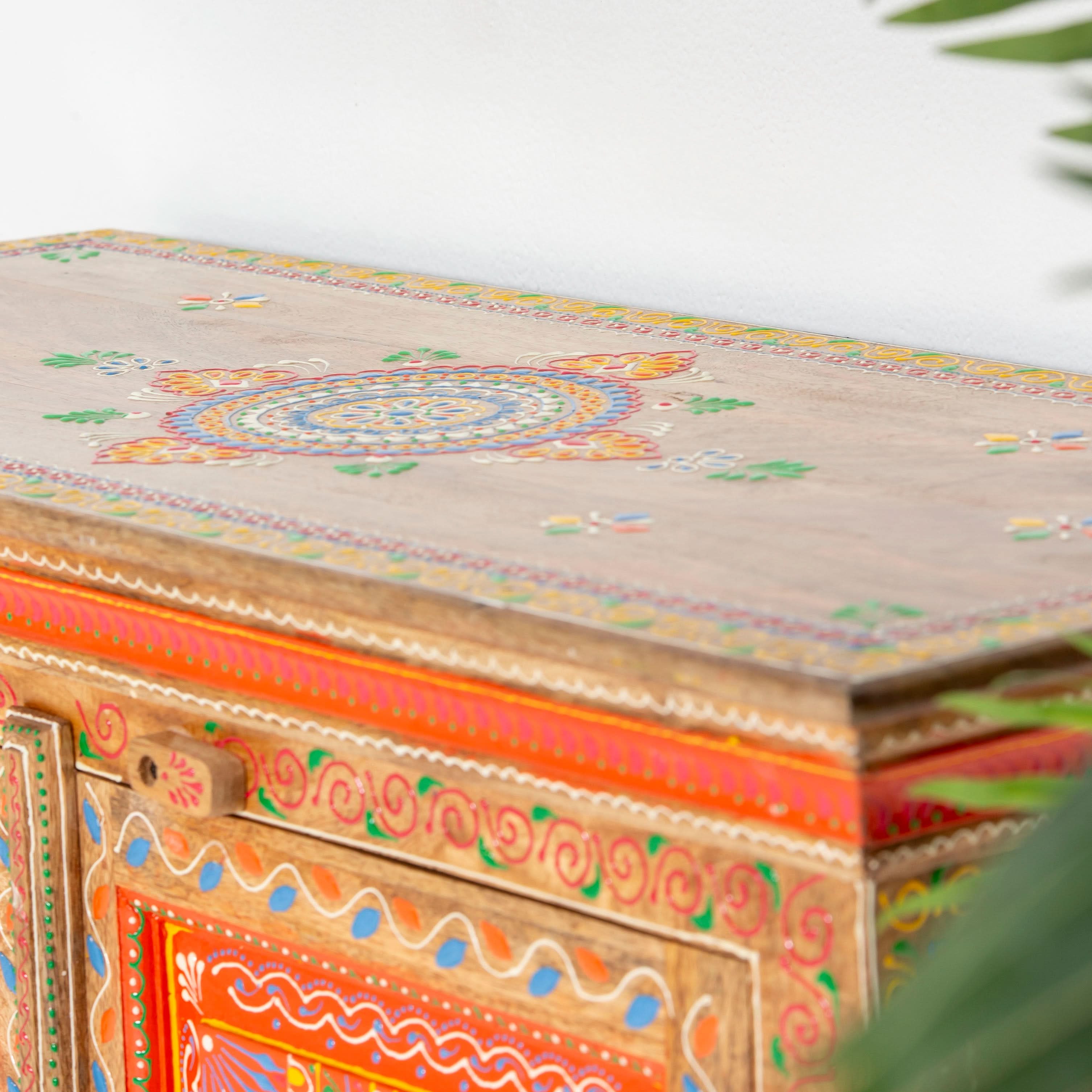 ELMORA PAINTING WOODEN CABINET - Art and craft furniture
