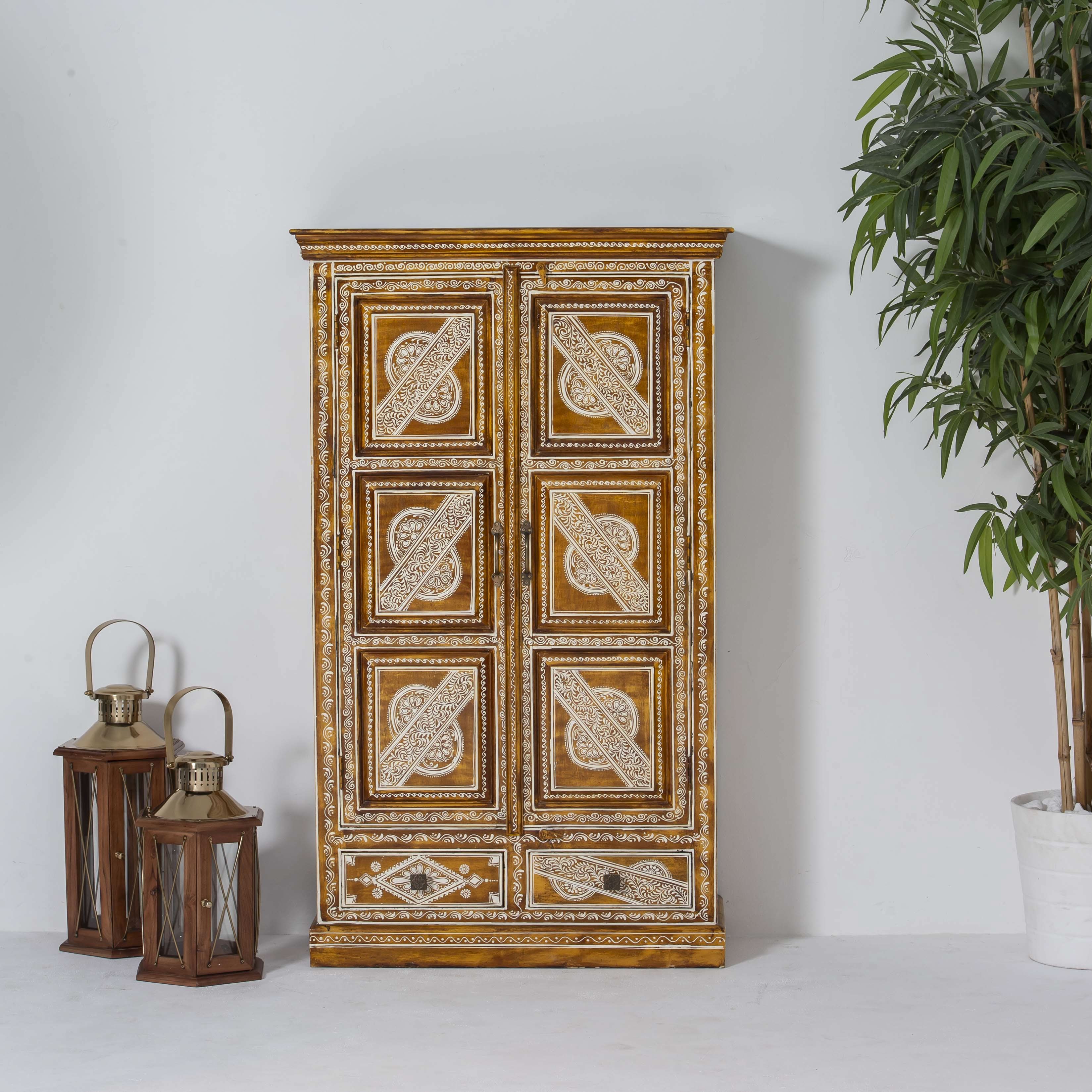 ELMORA PAINTING WOODEN CABINET - Art and craft furniture