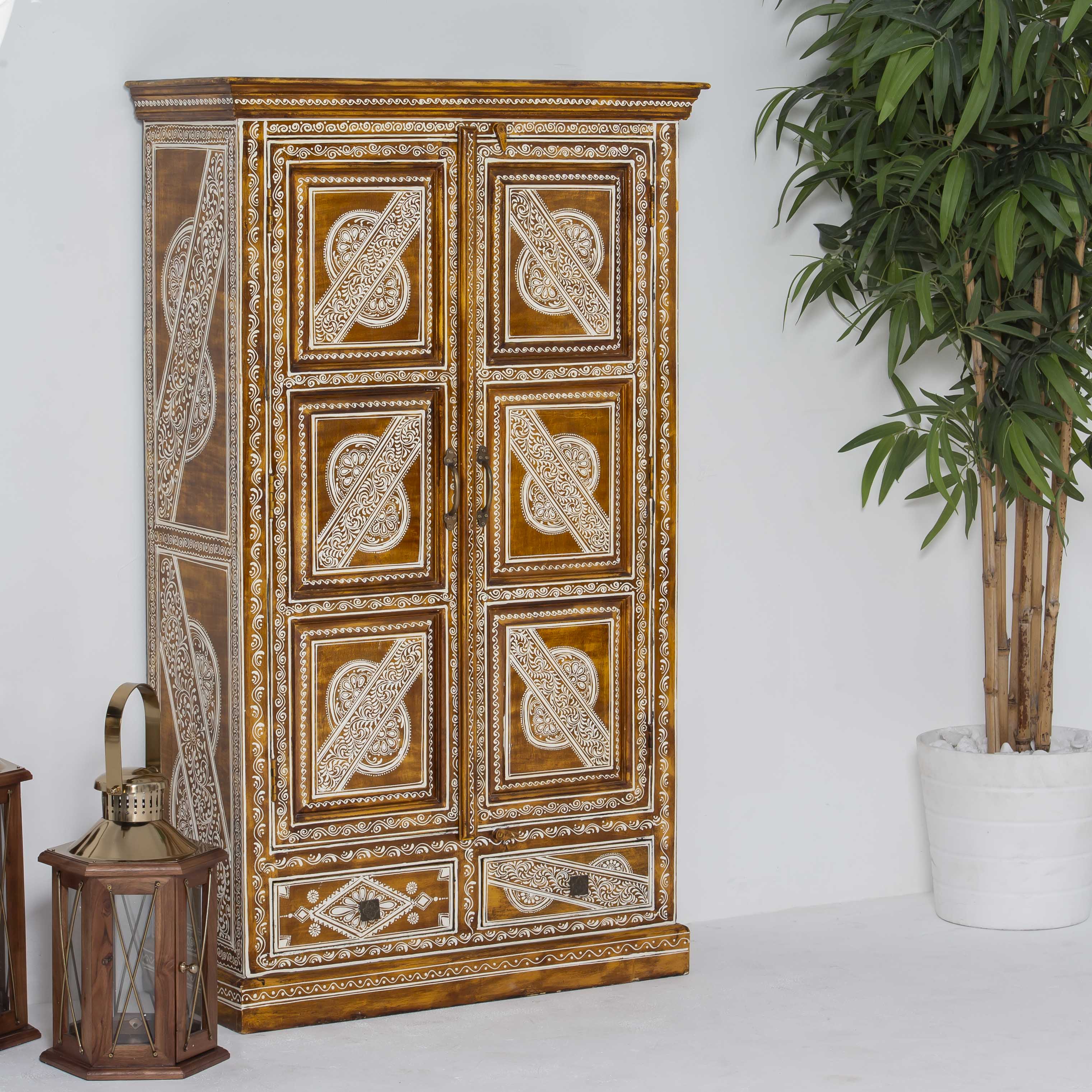 ELMORA PAINTING WOODEN CABINET - Art and craft furniture