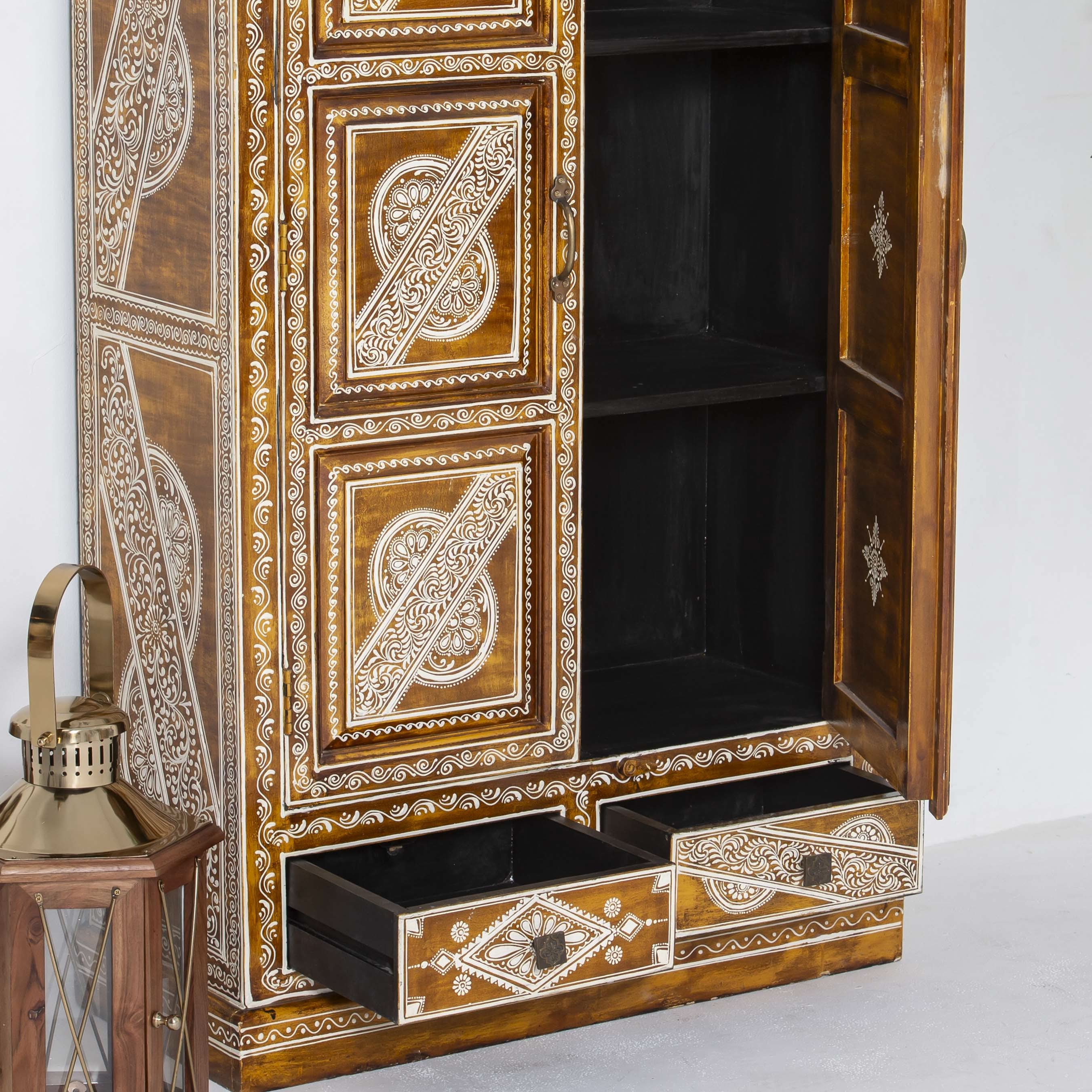 ELMORA PAINTING WOODEN CABINET - Art and craft furniture