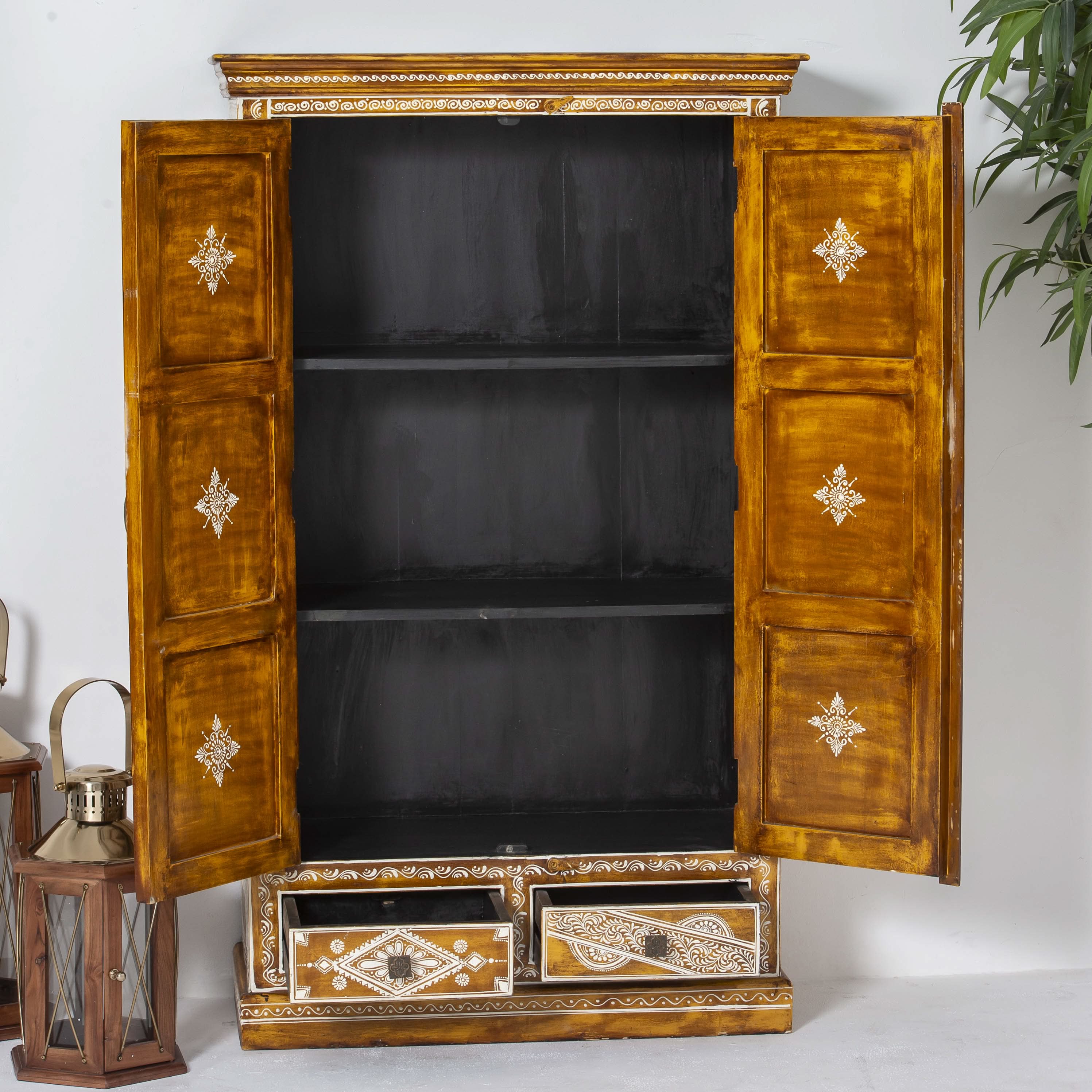 ELMORA PAINTING WOODEN CABINET - Art and craft furniture