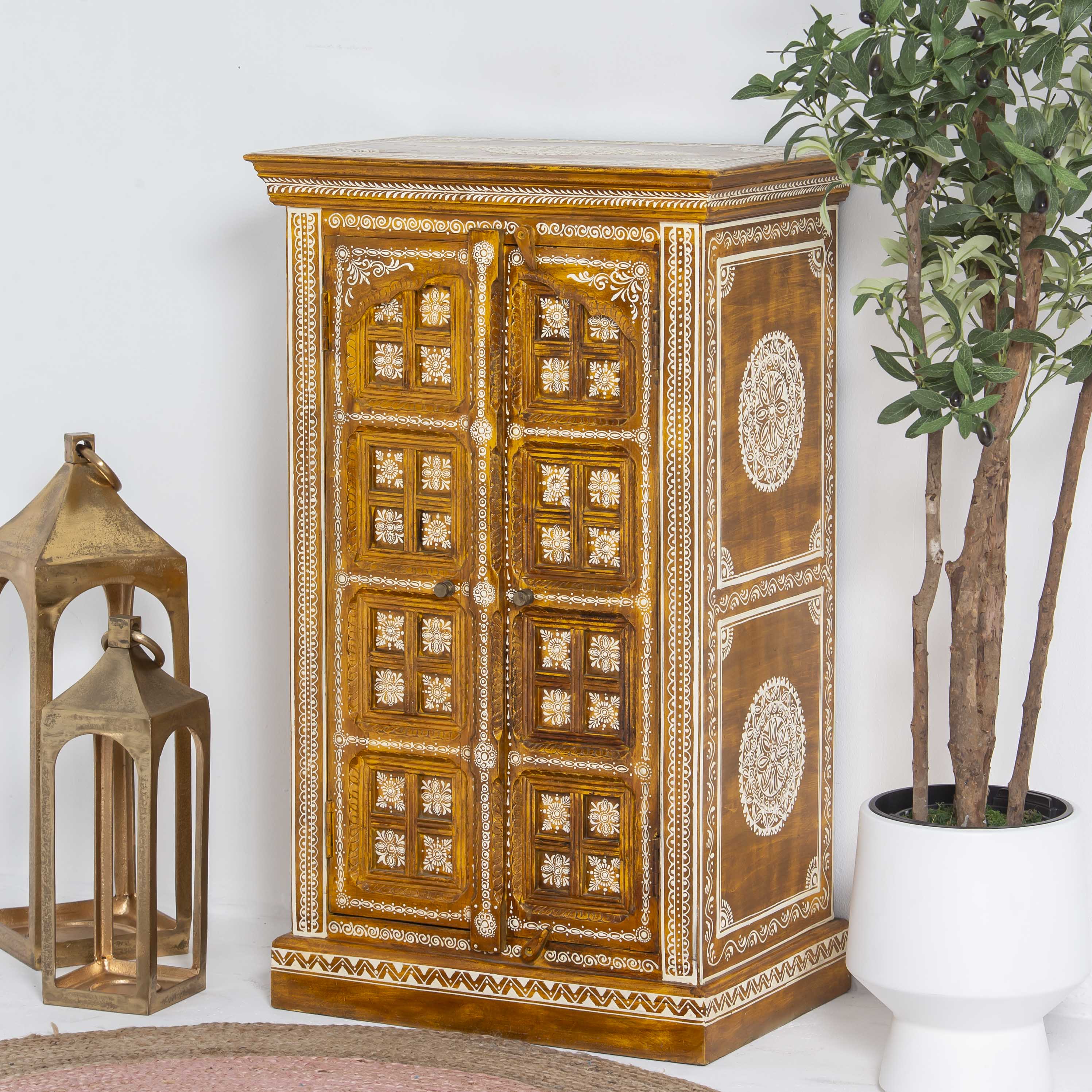 ELMORA PAINTING WOODEN CABINET - Art and craft furniture