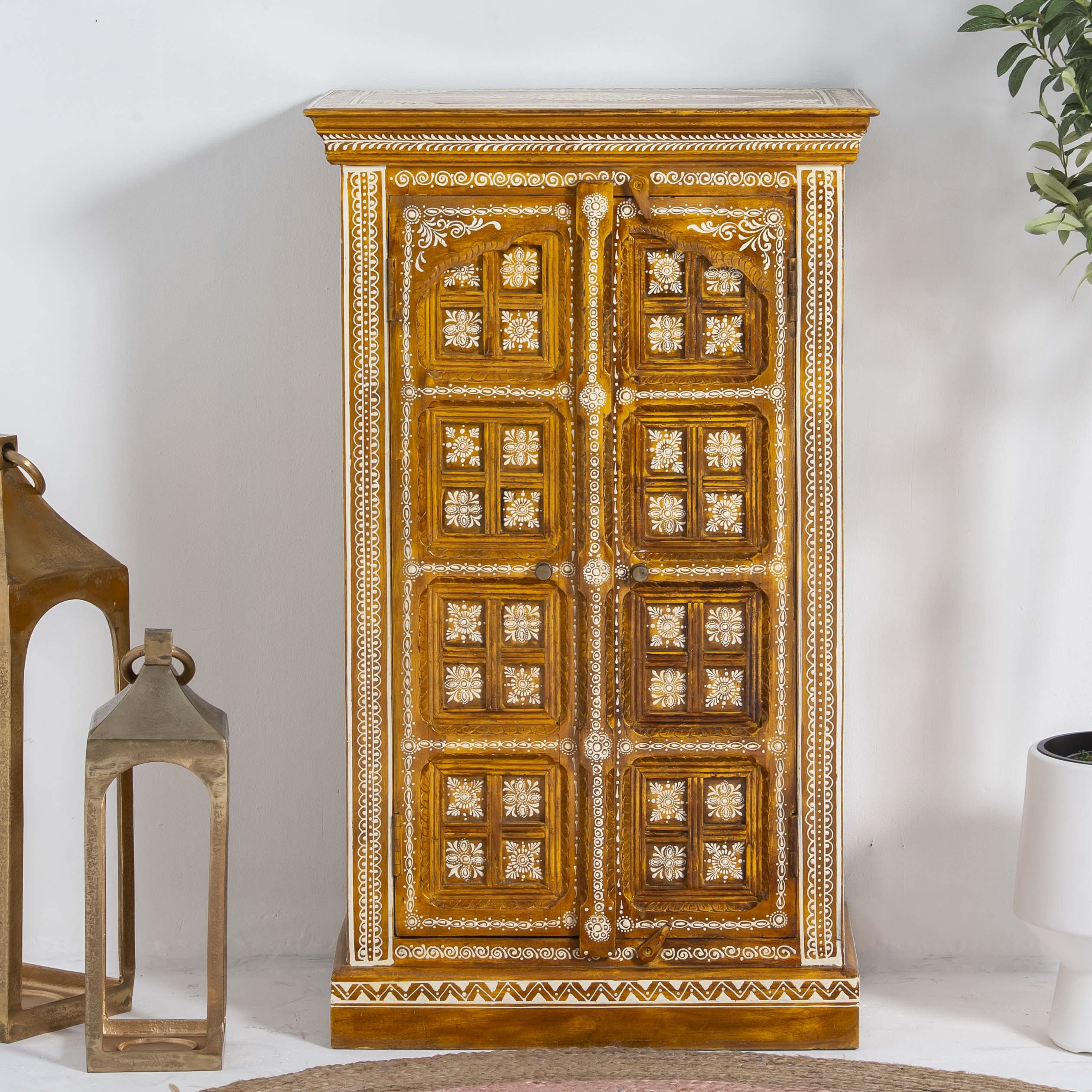ELMORA PAINTING WOODEN CABINET - Art and craft furniture