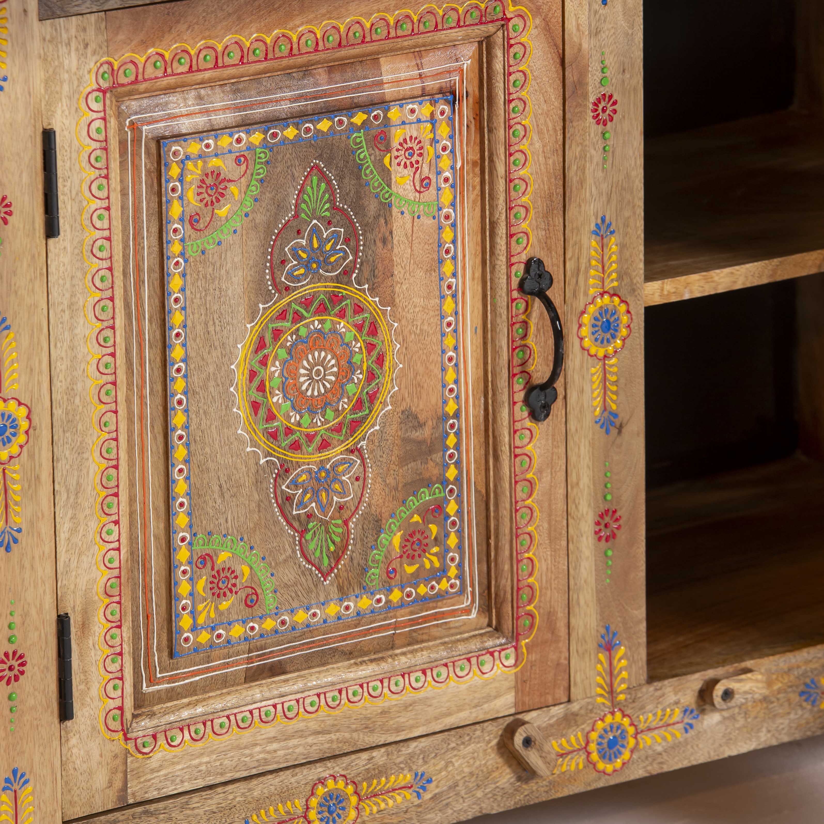 ELMORA PAINTING WOODEN SIDEBOARD - Art and craft furniture