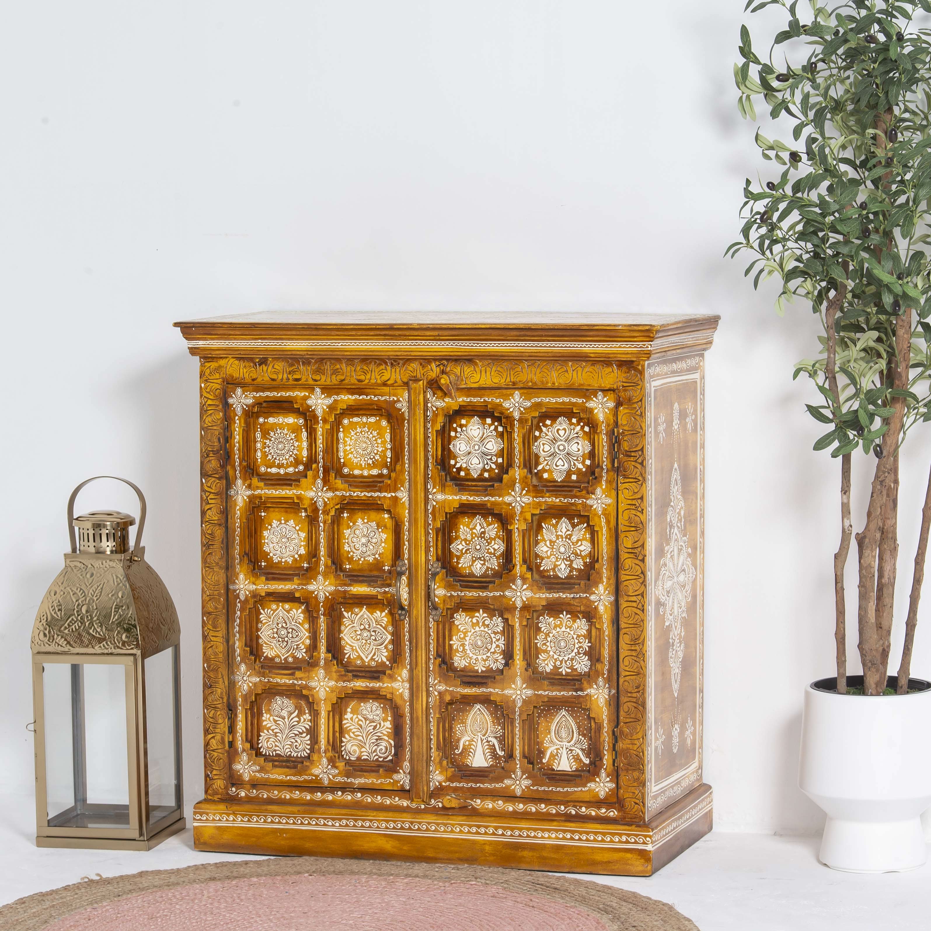 ELMORA PAINTING WOODEN SIDEBOARD - Art and craft furniture