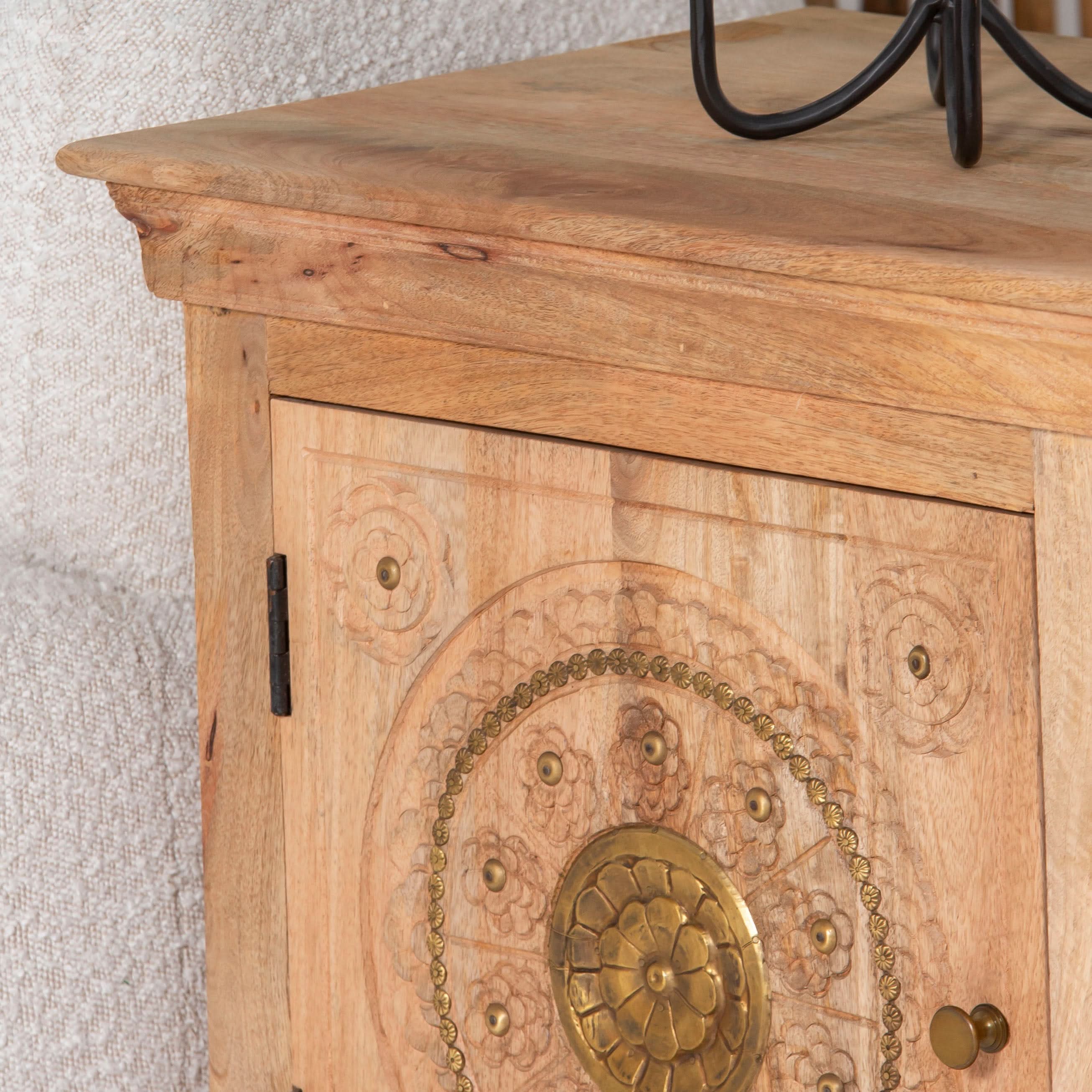 GOLD COAT BEDSIDE TABLE - Art and craft furniture