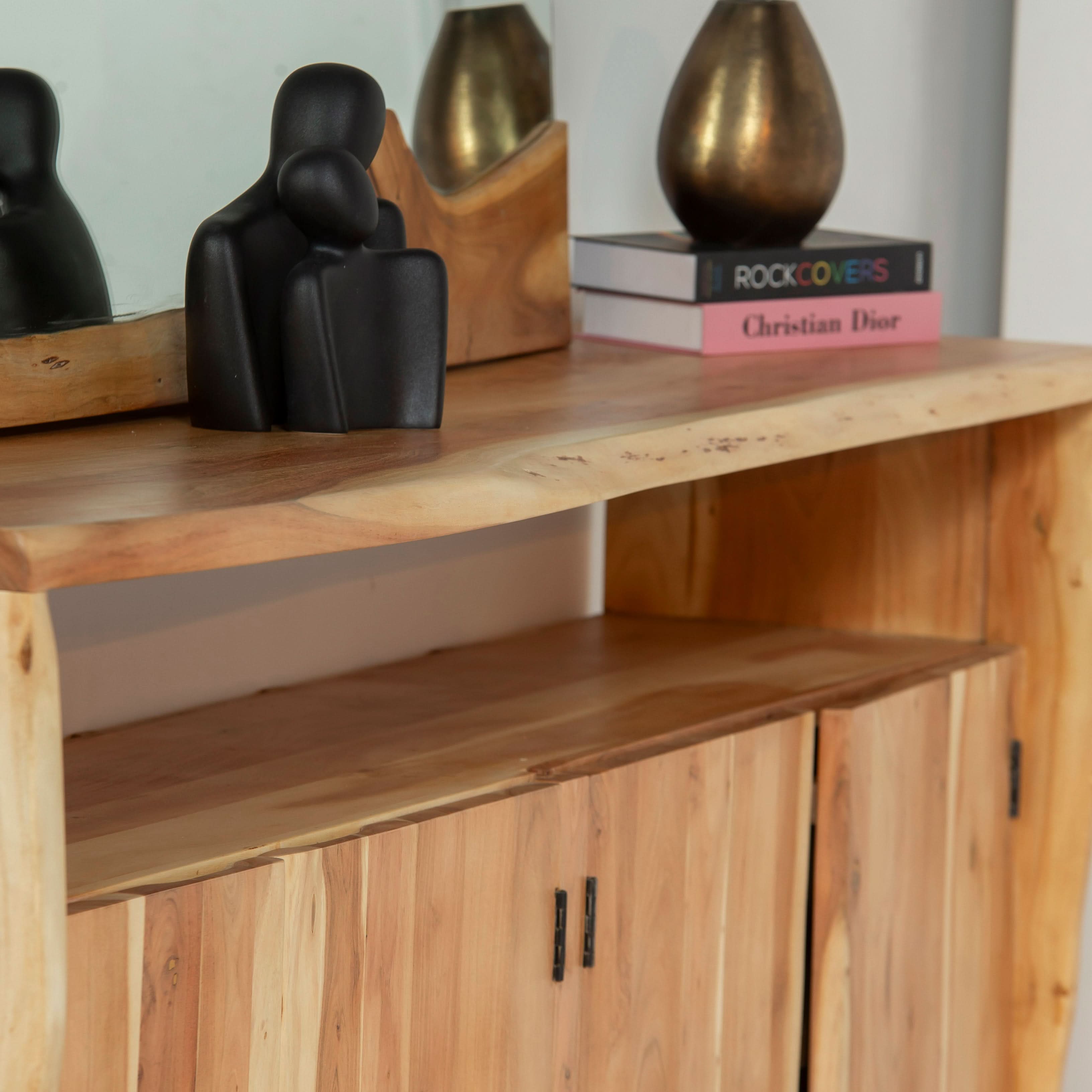 LIVE EDGE ACACIA FOUR DOOR SIDEBOARD - Art and craft furniture