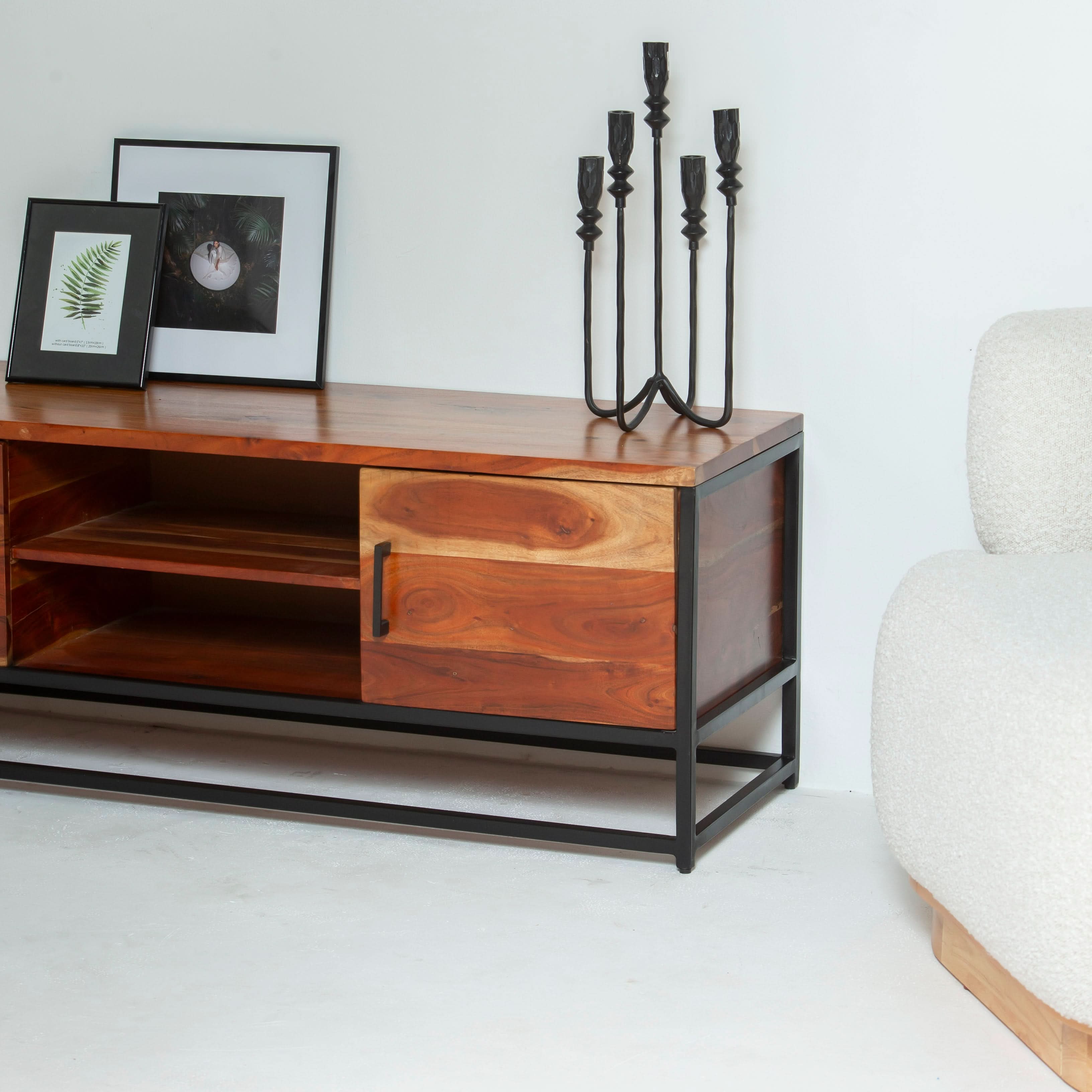 THE ARTISAN ACACIA WOOD TV STAND - Art and craft furniture