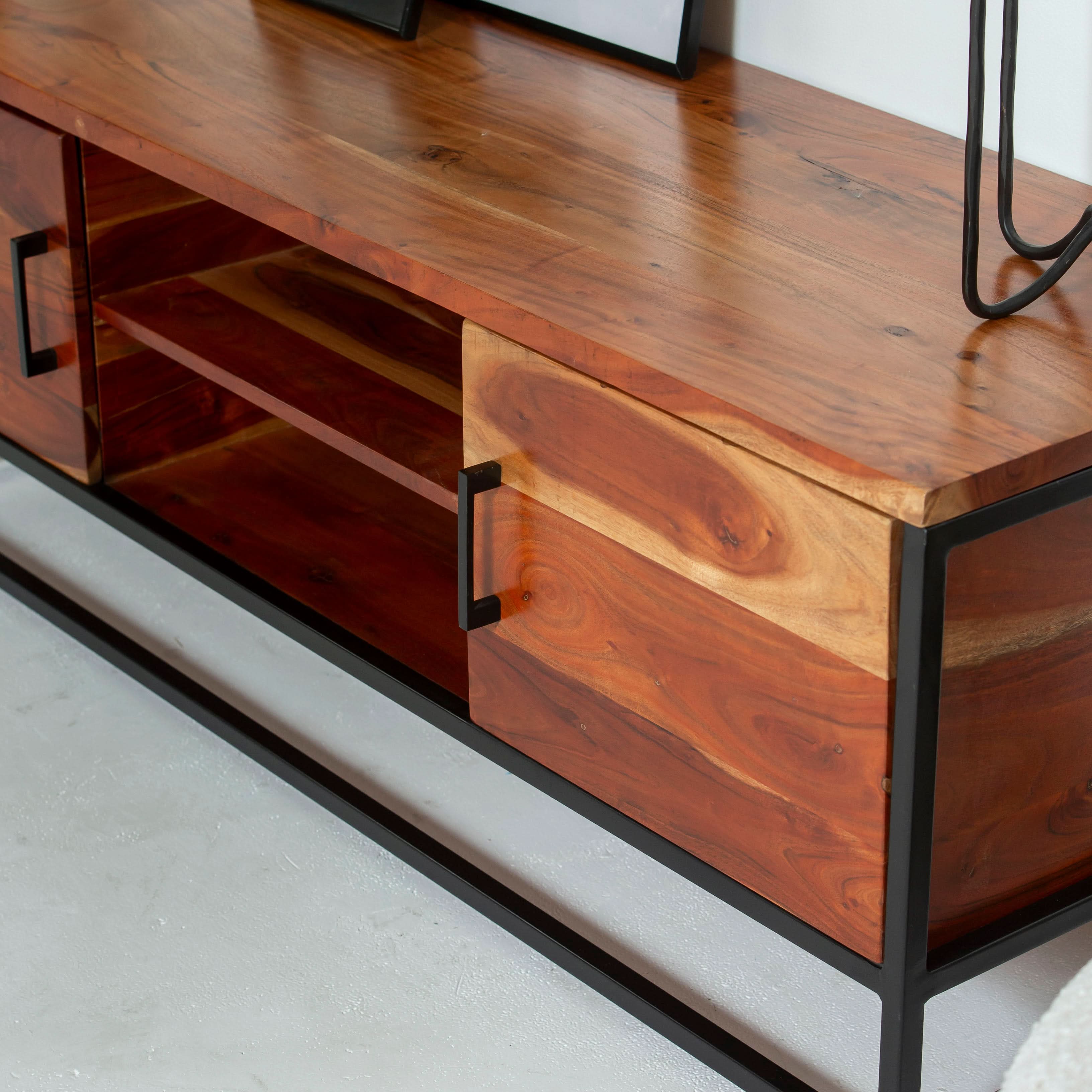 THE ARTISAN ACACIA WOOD TV STAND - Art and craft furniture