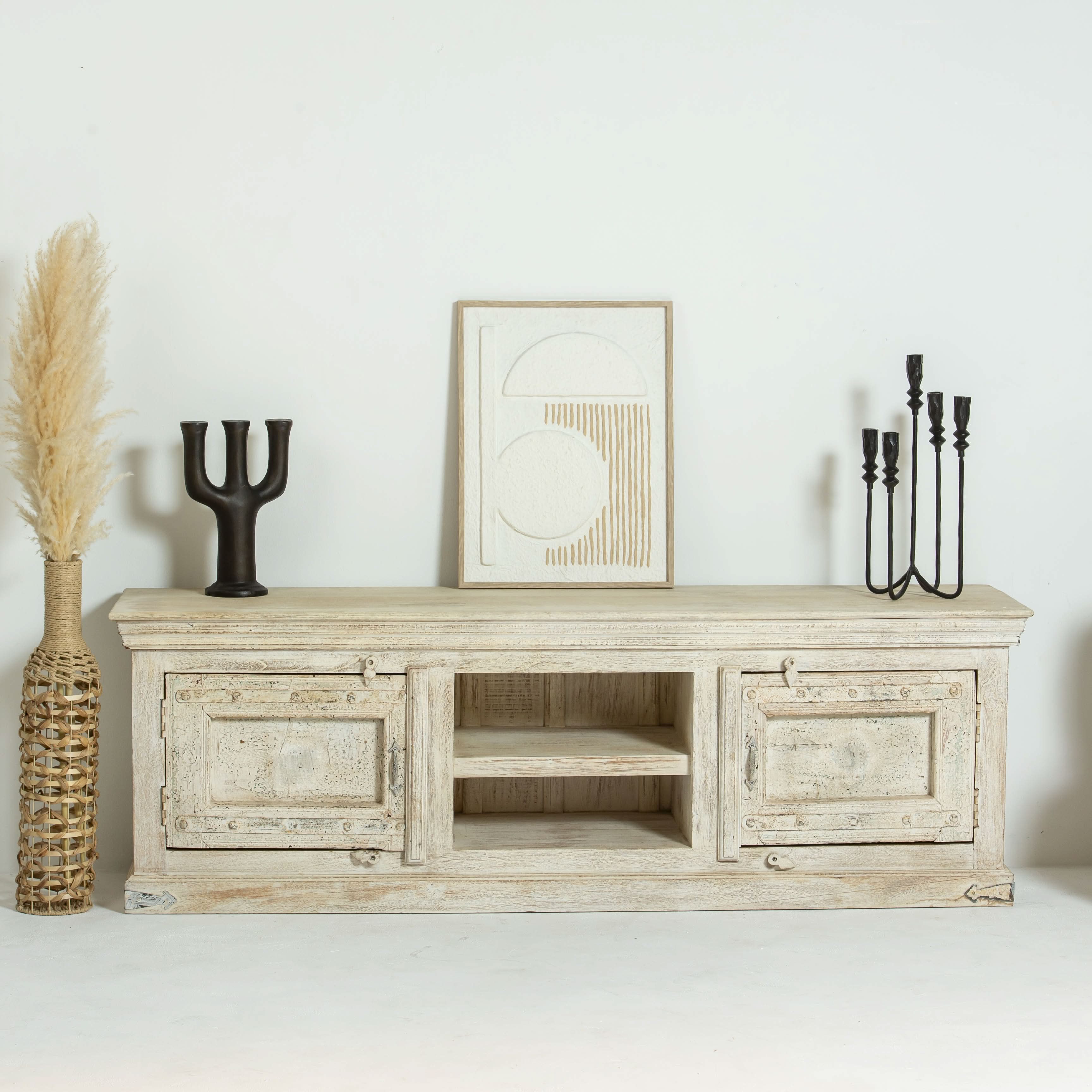 BRISBANE WOODEN TV STAND - Art and craft furniture