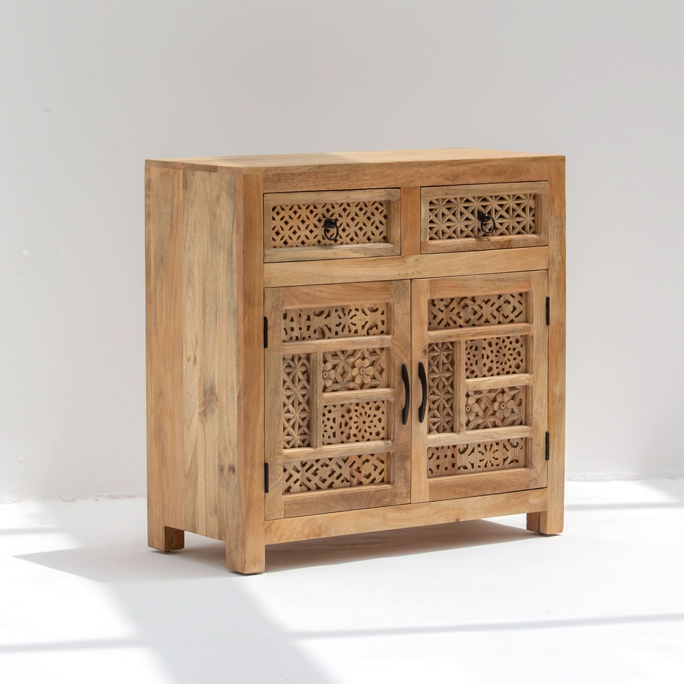 SIERRA WOODEN TWO DRAWER TWO DOOR SIDEBOARD - Art and craft furniture