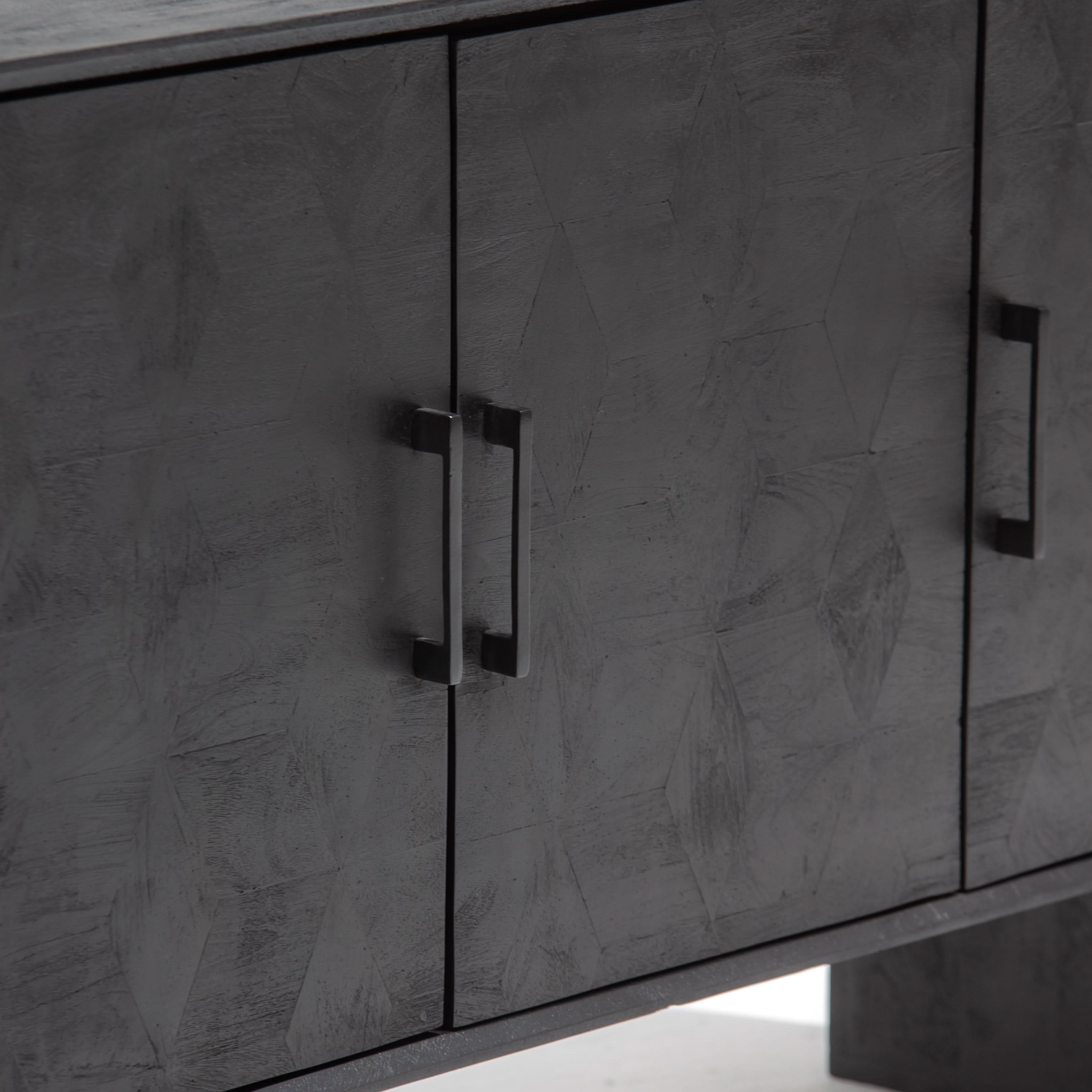 BARMER WOODEN THREE DOOR SIDEBOARD - Art and craft furniture