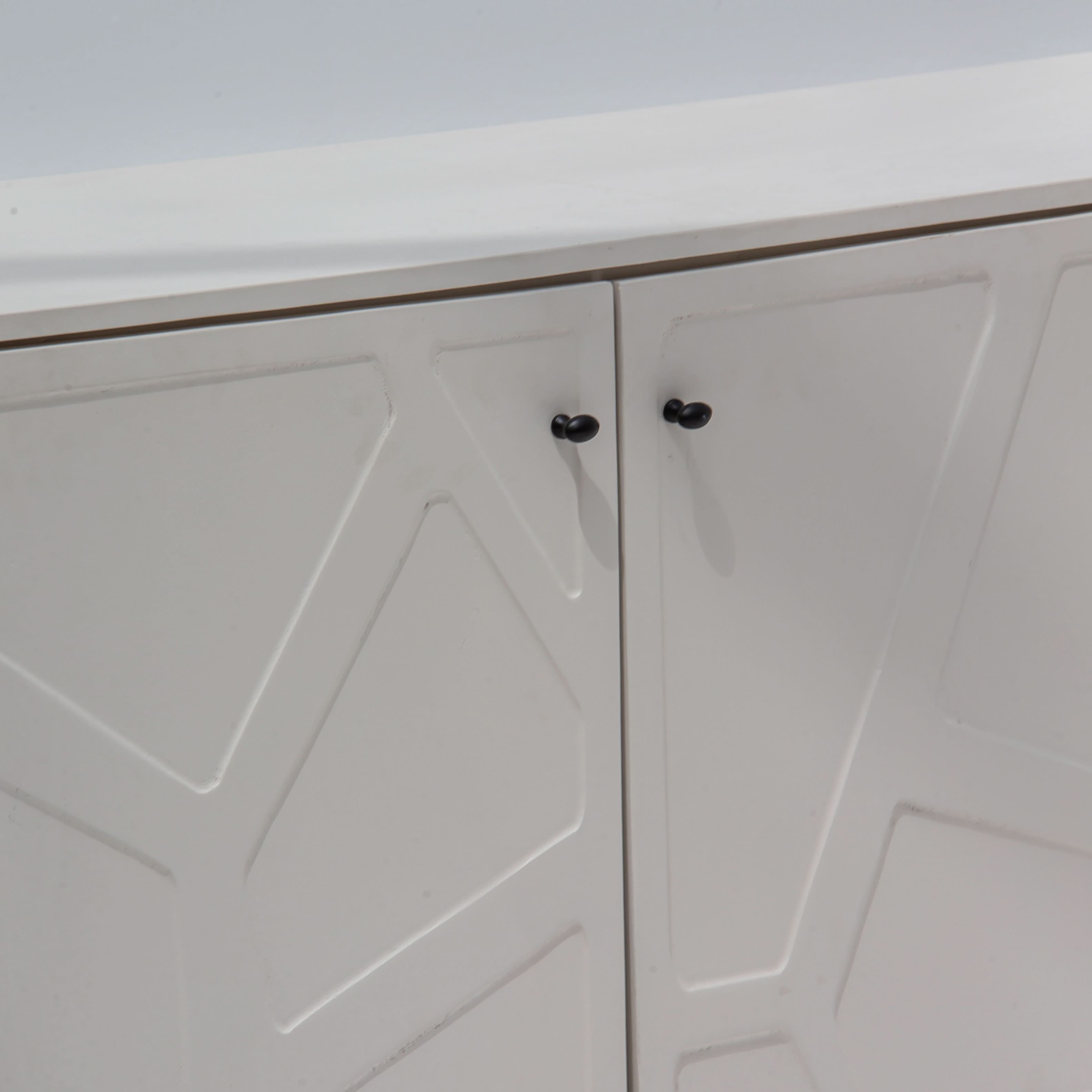 DANISH WOODEN THREE DOOR SIDEBOARD - Art and craft furniture