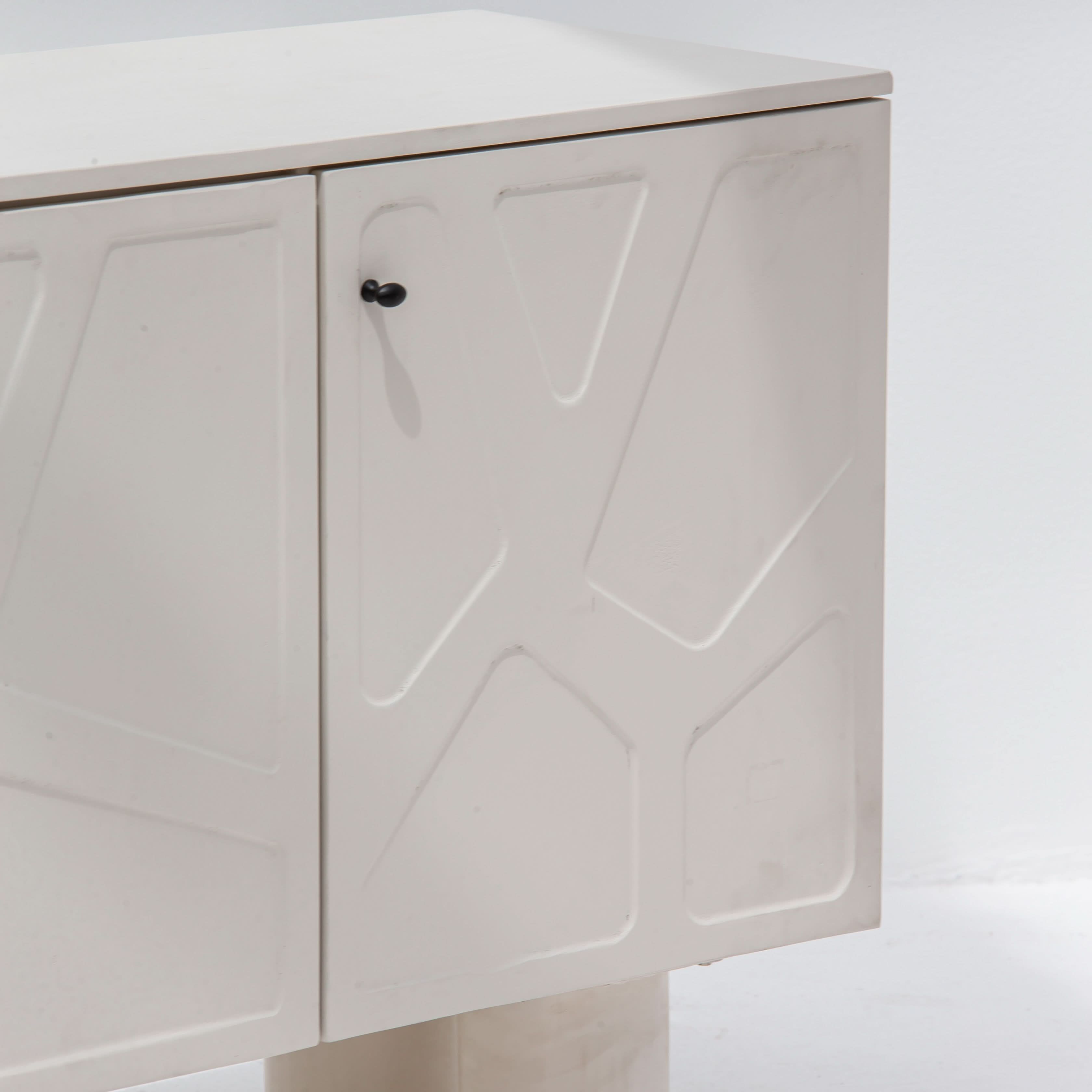 DANISH WOODEN THREE DOOR SIDEBOARD - Art and craft furniture