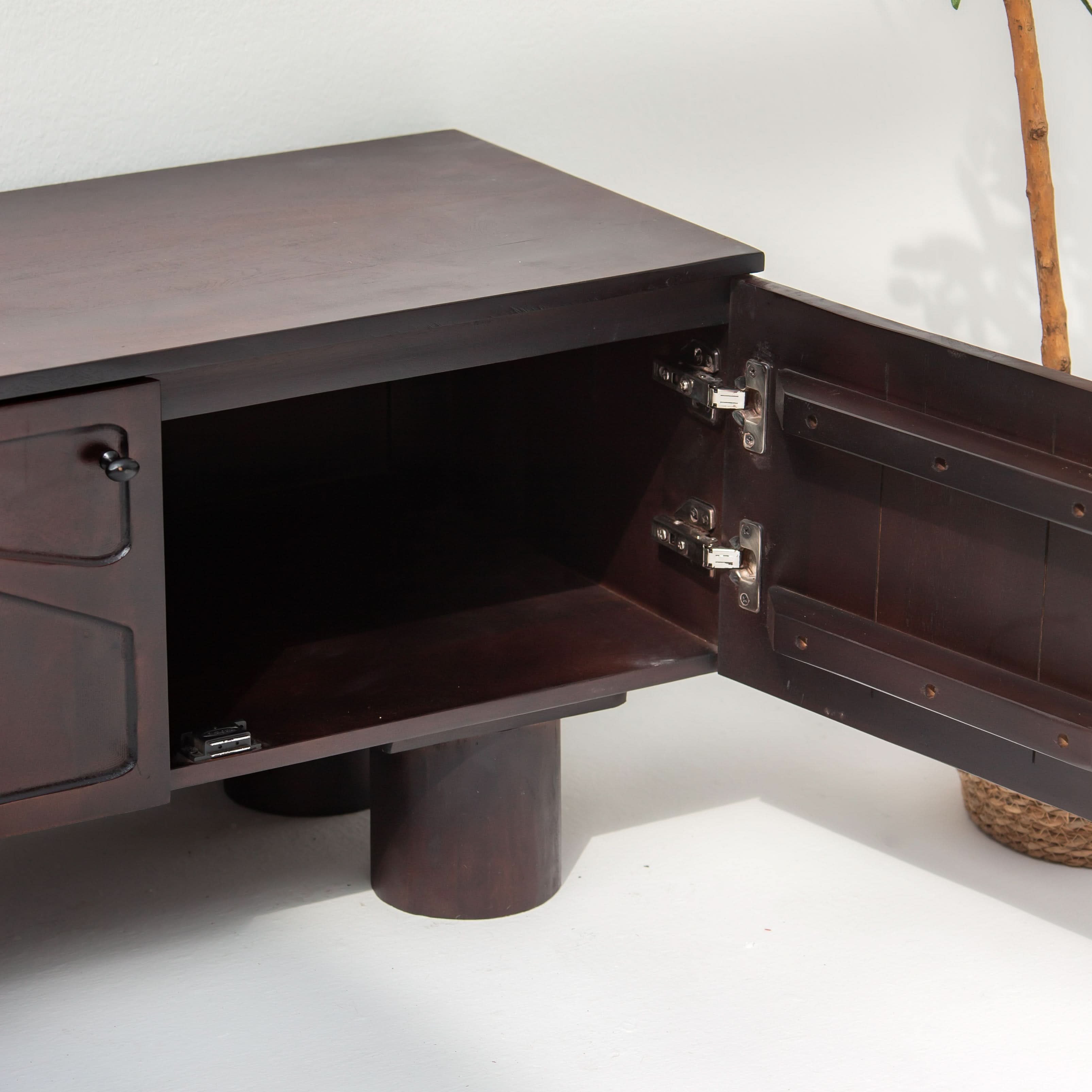 DANISH FOUR DOOR TV STAND - Art and craft furniture