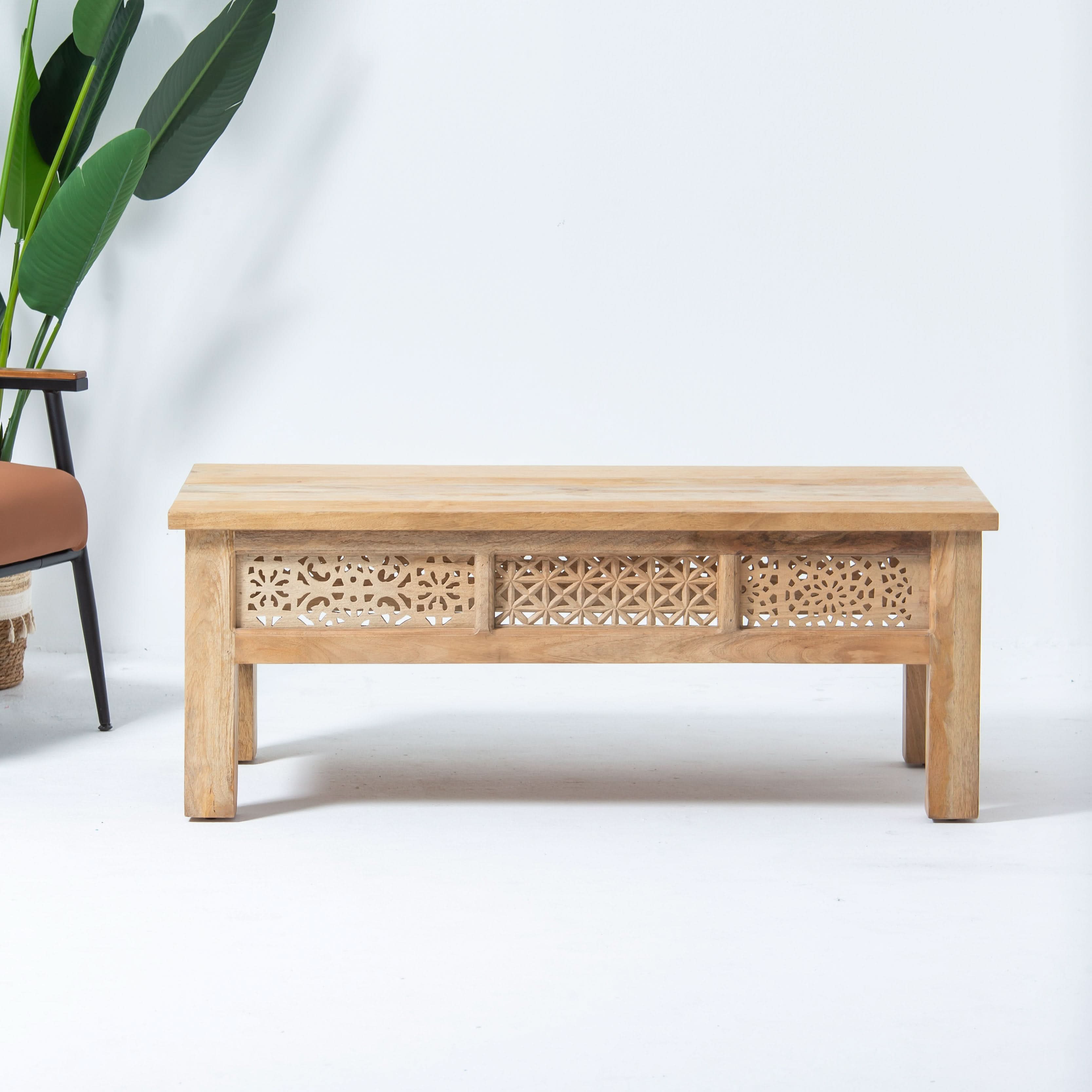 SIERRA WOODEN COFFEE TABLE - Art and craft furniture
