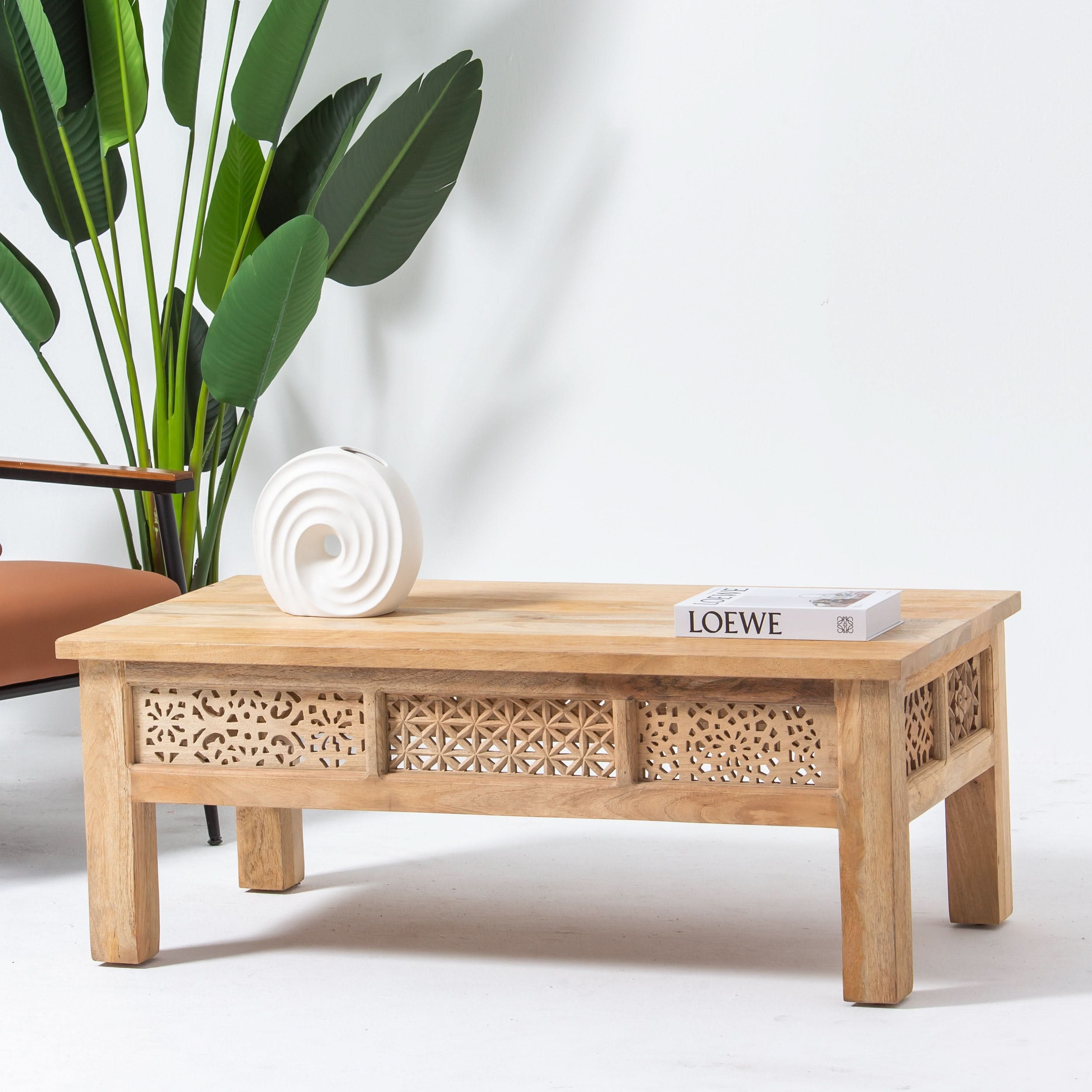 SIERRA WOODEN COFFEE TABLE - Art and craft furniture