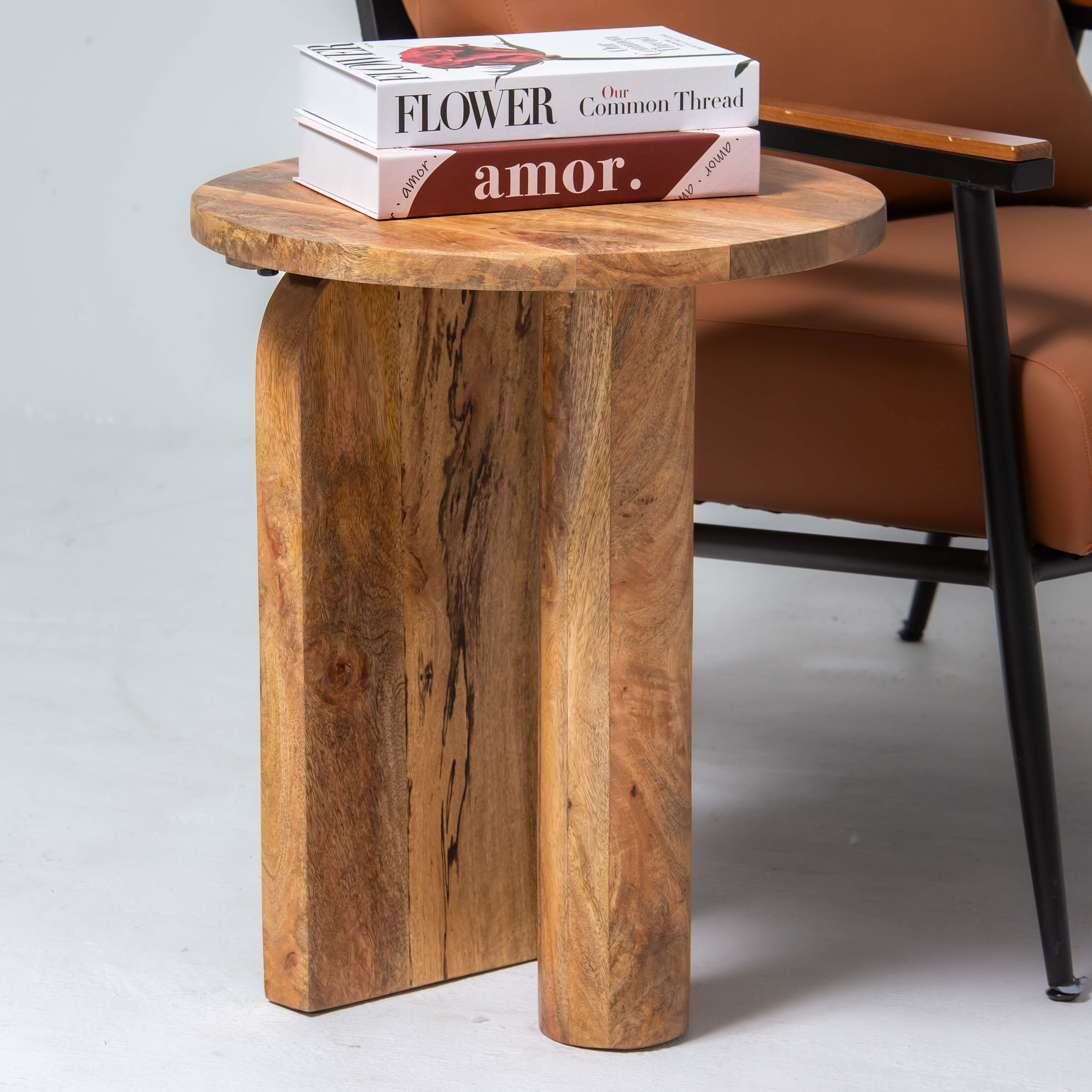 MONTERA WOODEN SIDETABLE - Art and craft furniture