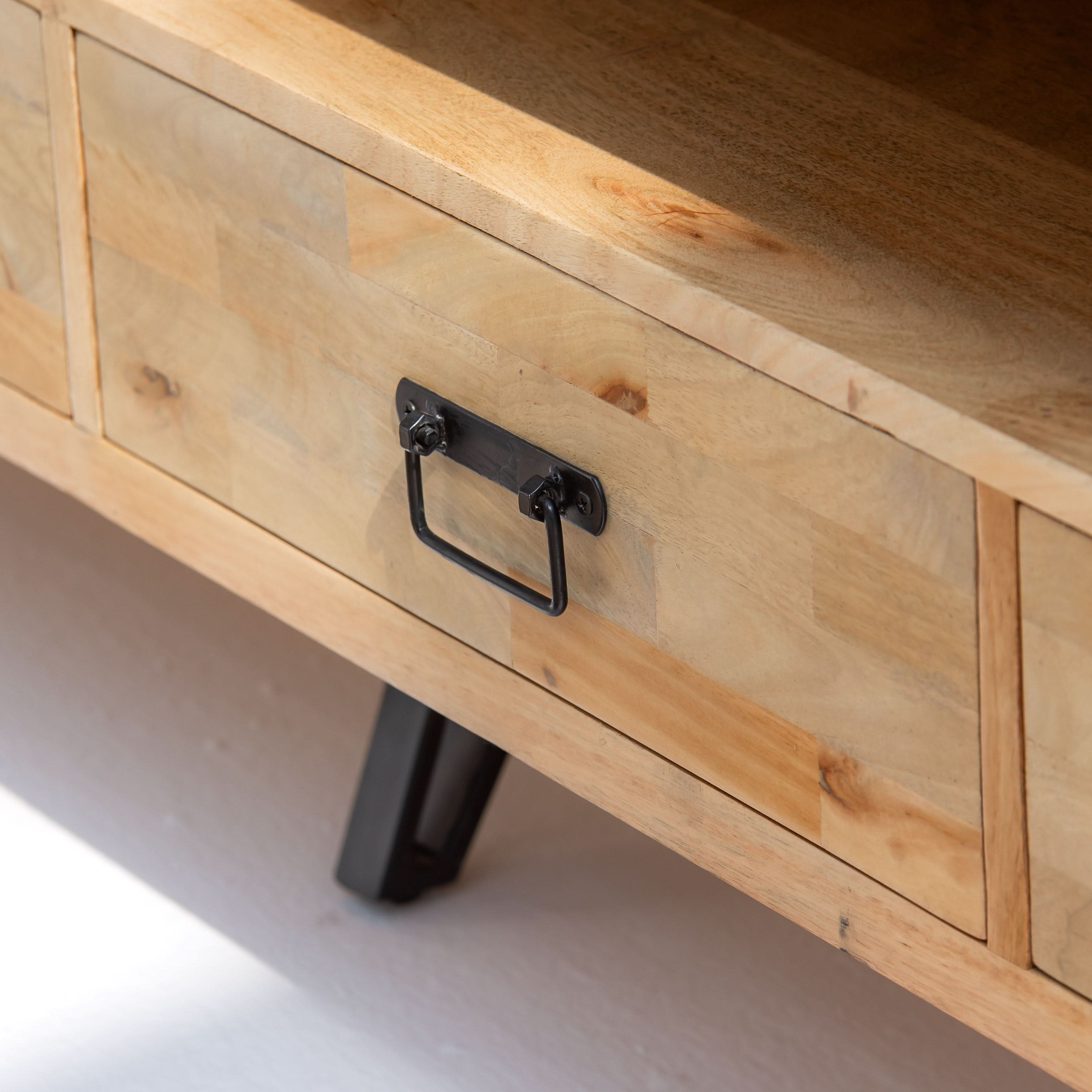 MANGOEDGE FOUR DRAWER TV STAND - Art and craft furniture