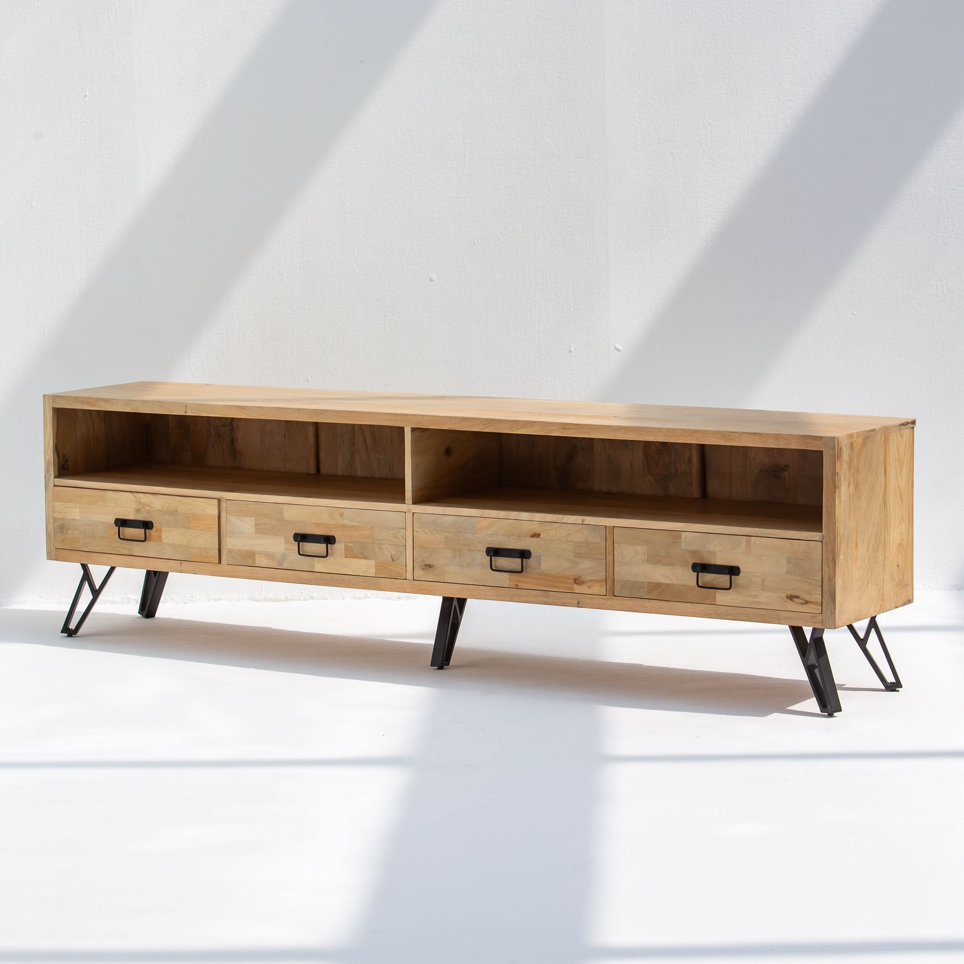 MANGOEDGE FOUR DRAWER TV STAND - Art and craft furniture