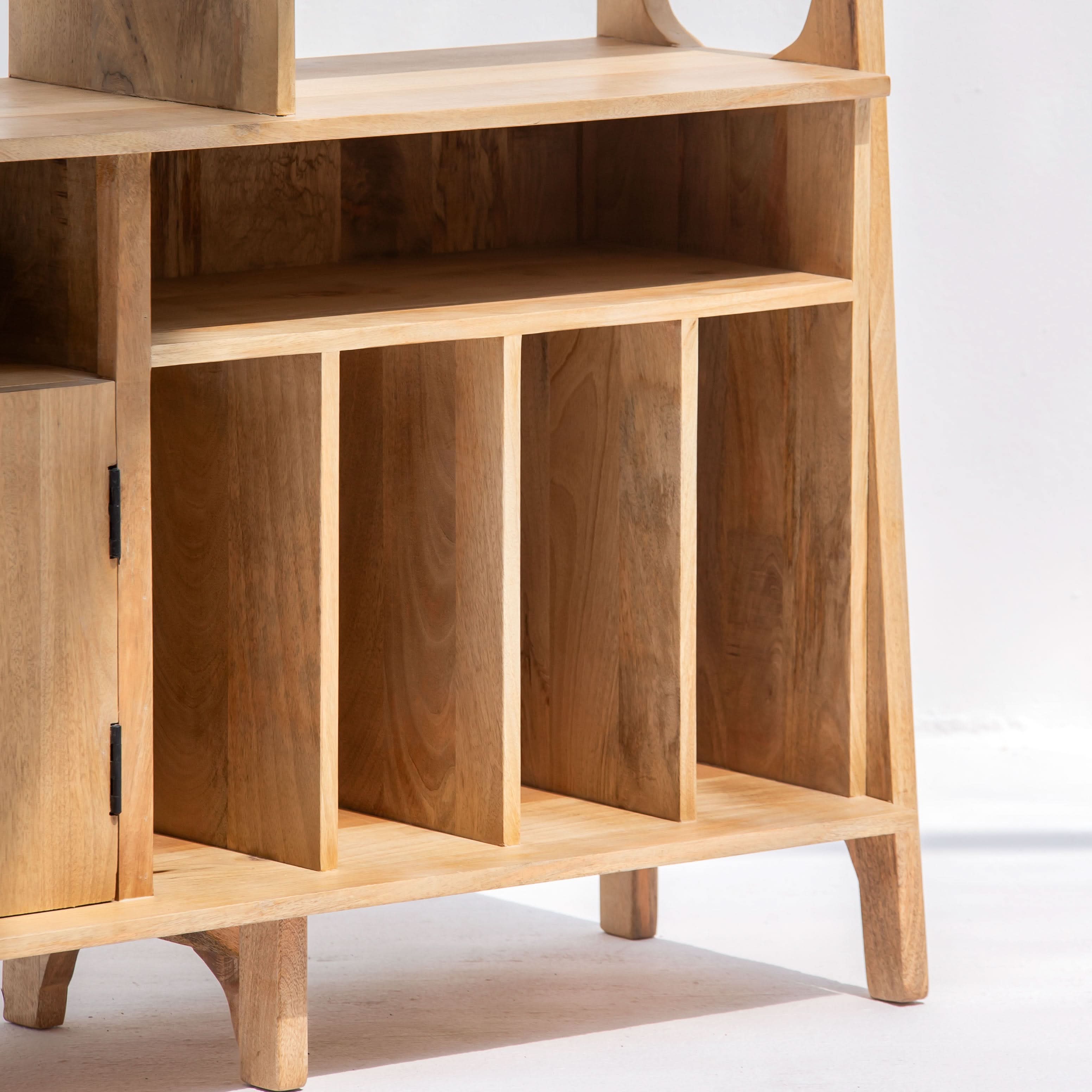 AUREVO WOODEN BOOKSHELF - Art and craft furniture