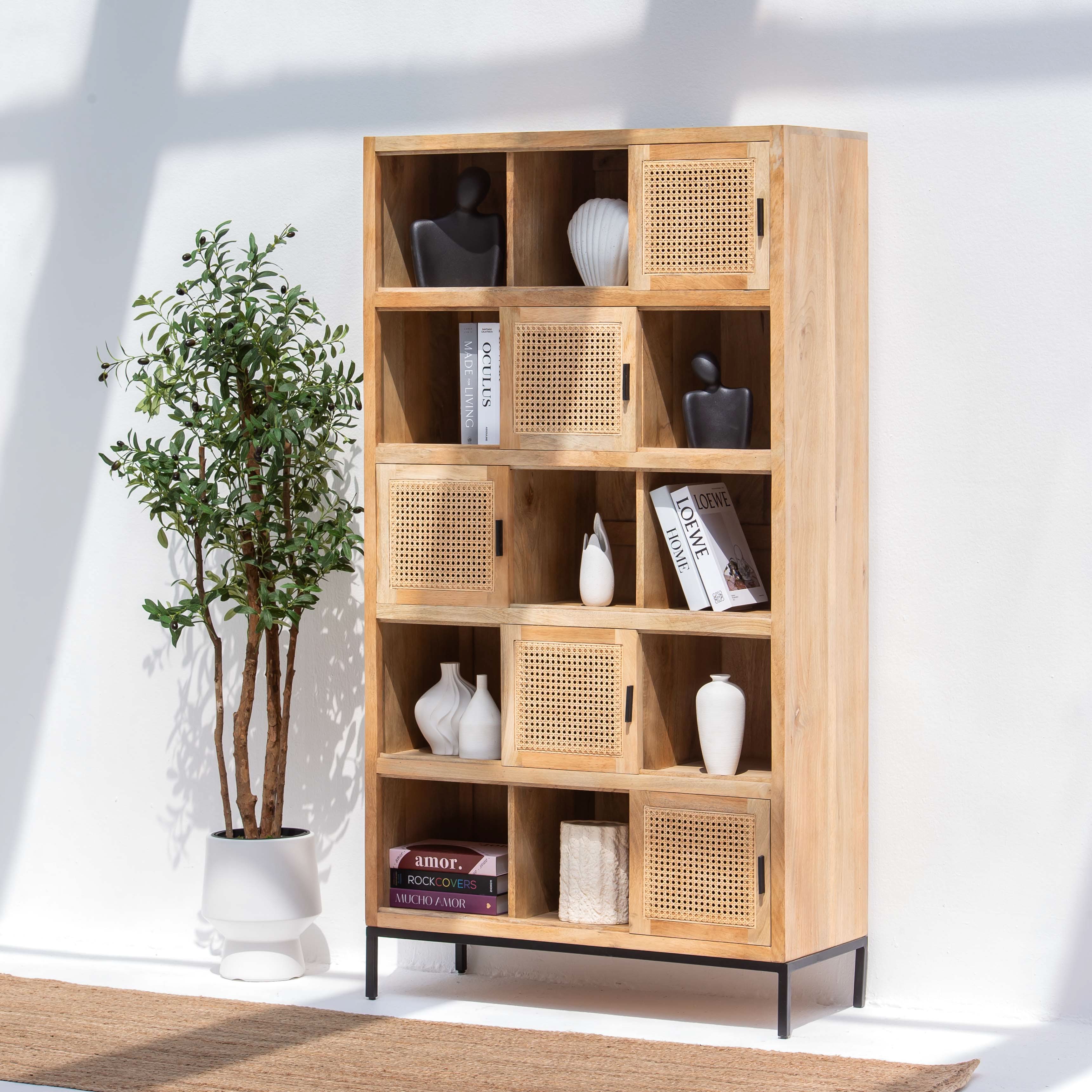 CANOVIA CANE FIVE DOOR BOOKSHELF - Art and craft furniture
