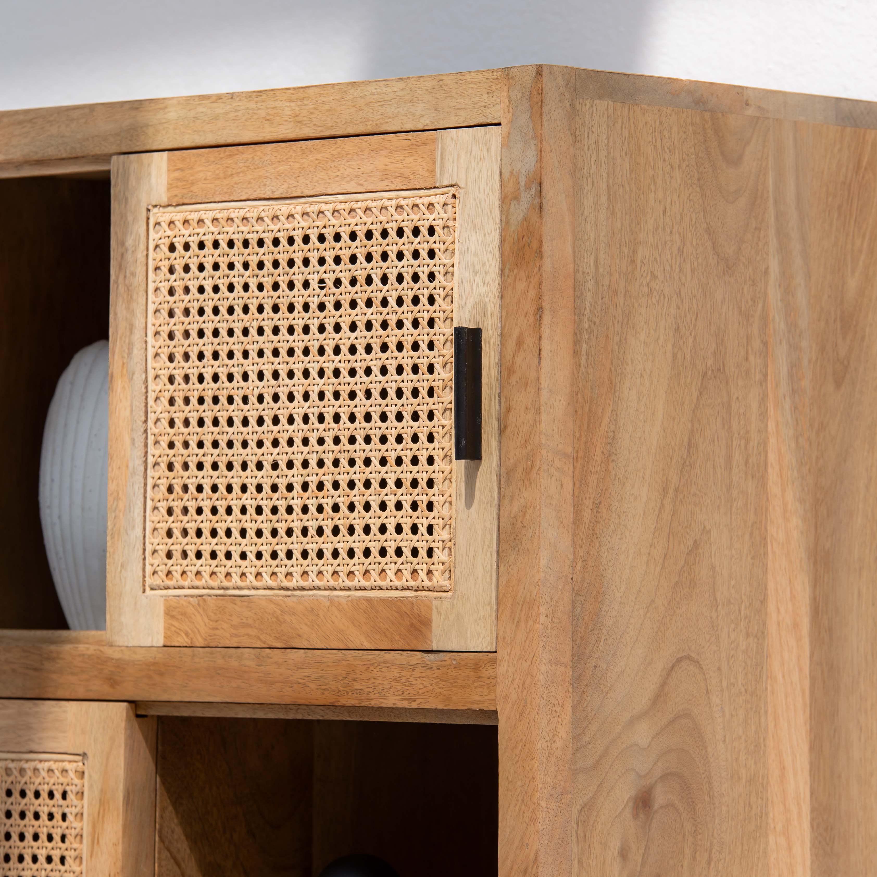 CANOVIA CANE FIVE DOOR BOOKSHELF - Art and craft furniture