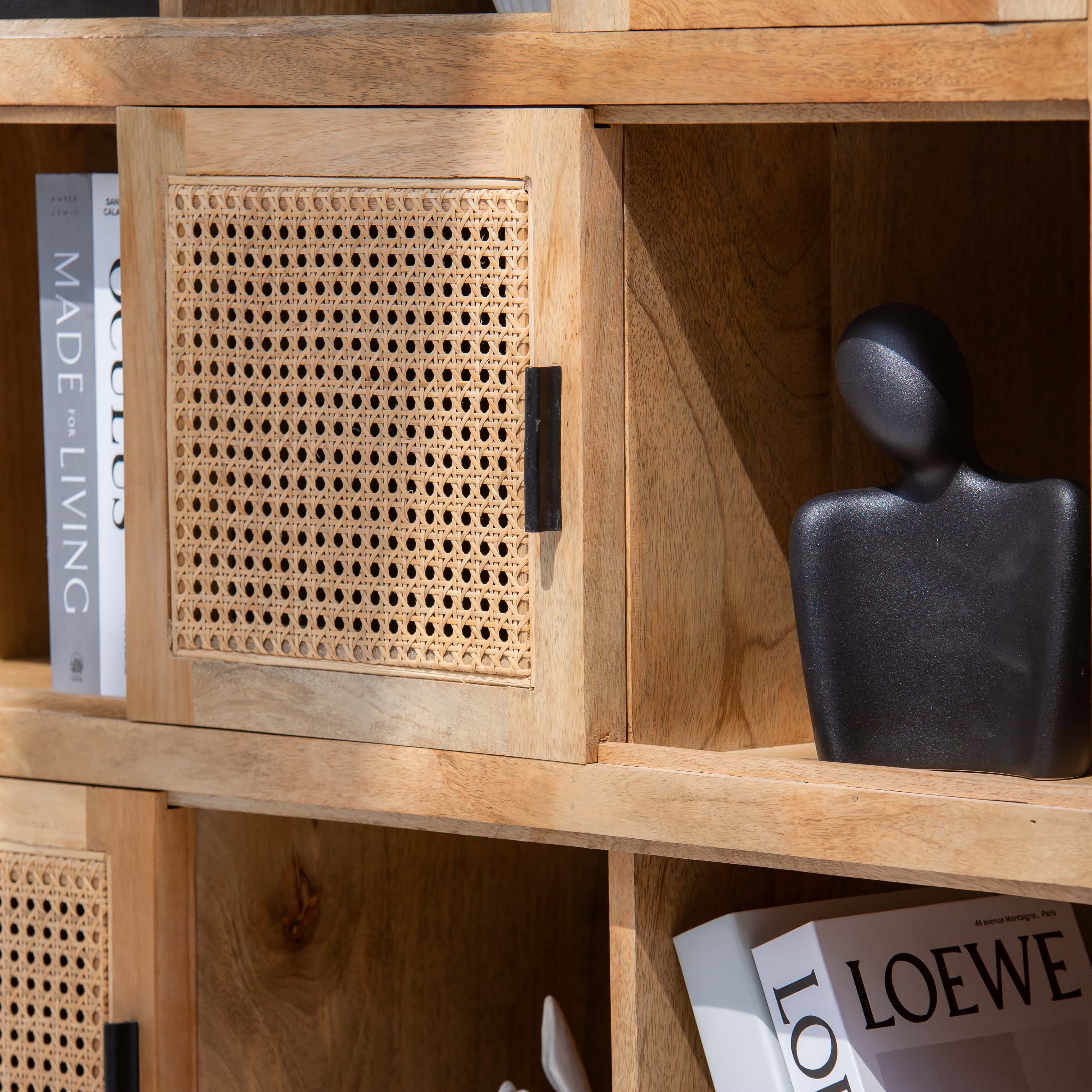CANOVIA CANE FIVE DOOR BOOKSHELF - Art and craft furniture