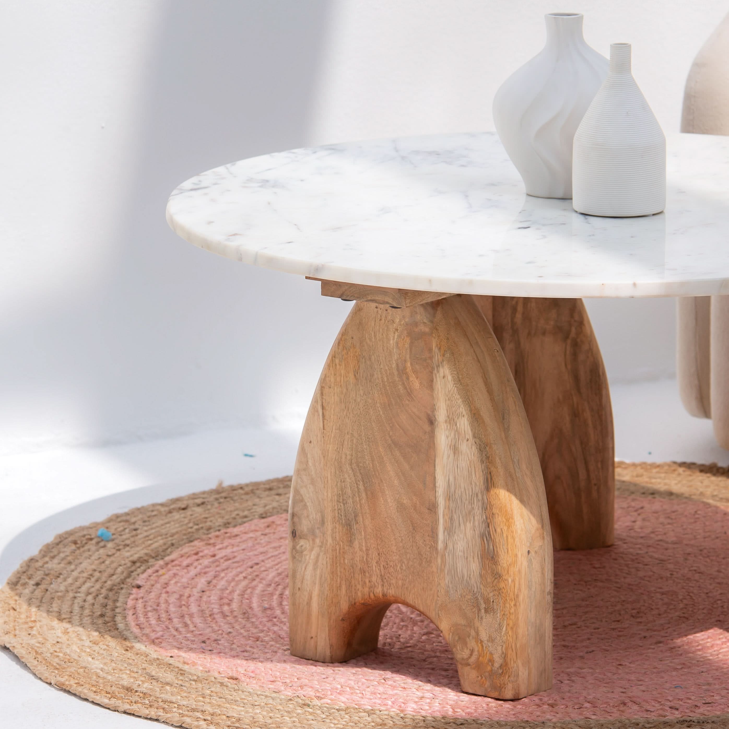 TERRALUXE MARBLE COFFEE TABLE - Art and craft furniture