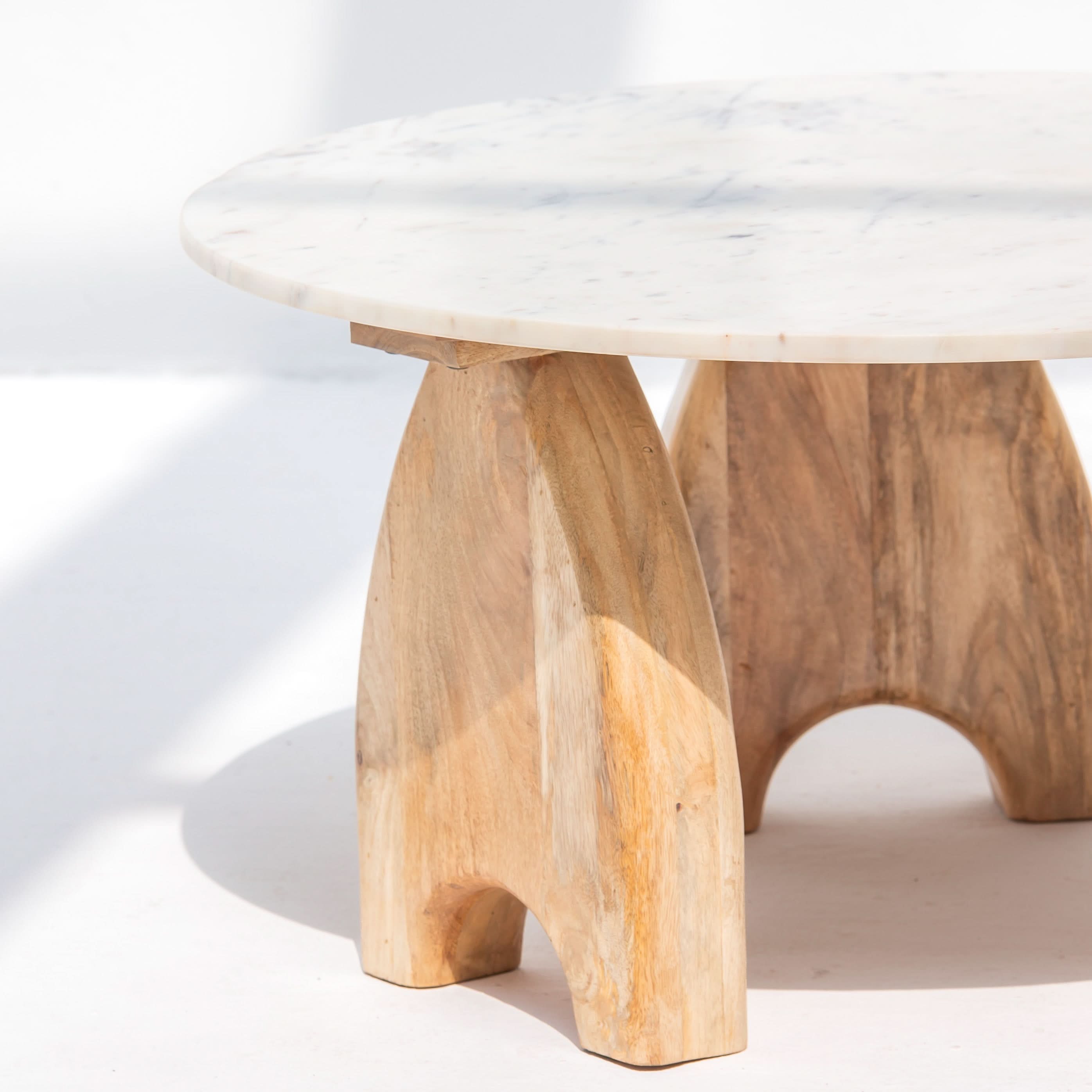 TERRALUXE MARBLE COFFEE TABLE - Art and craft furniture