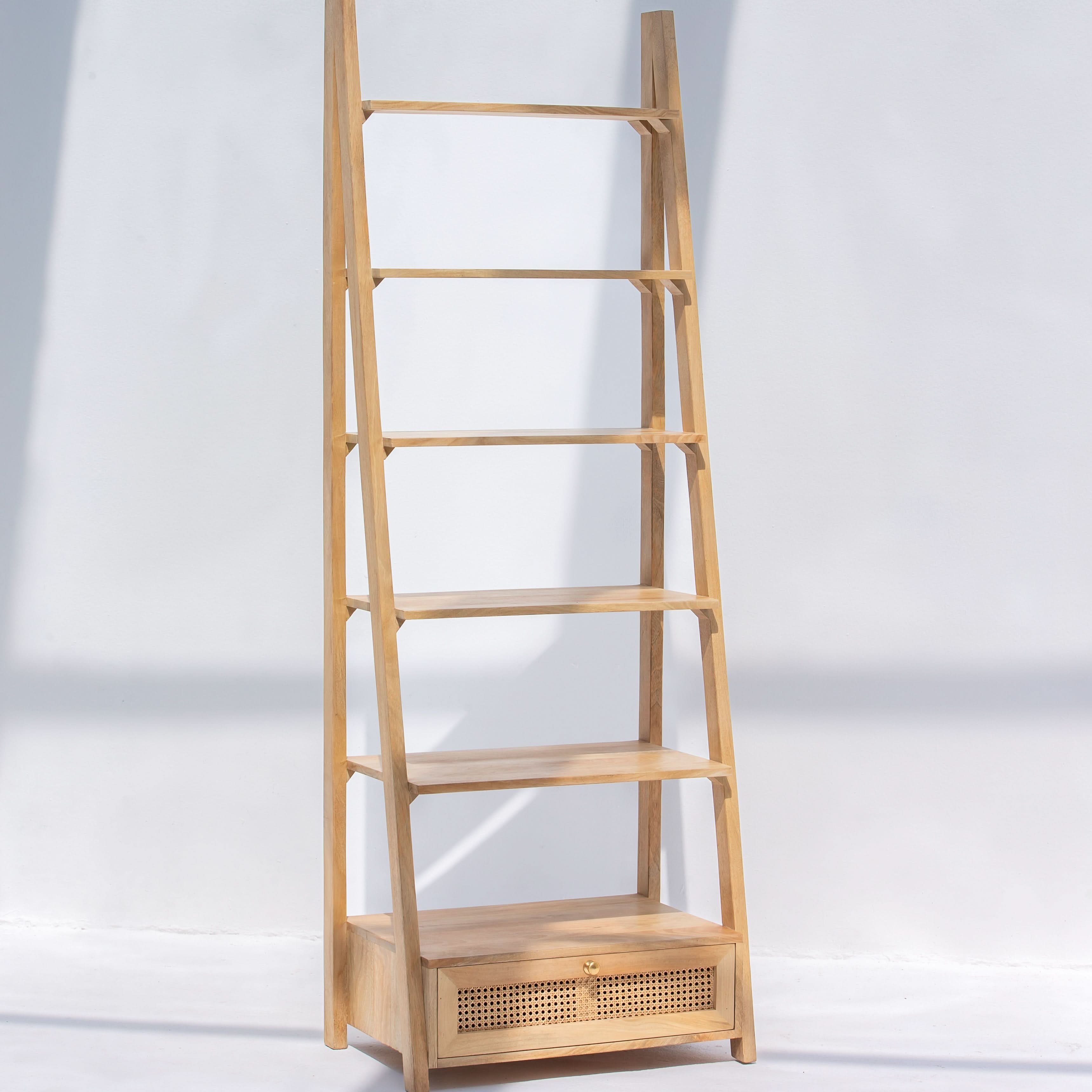 CANOVIA CANE WITH ONE DRAWER BOOKSELF - Art and craft furniture