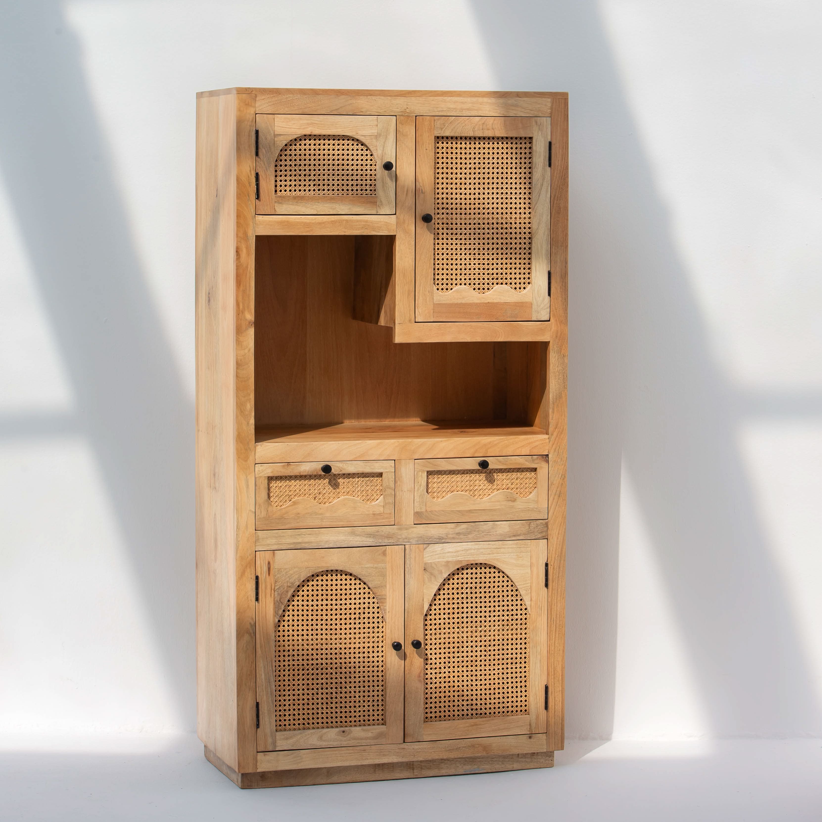 CANOVIA CANE KITCHEN CABINET - Art and craft furniture