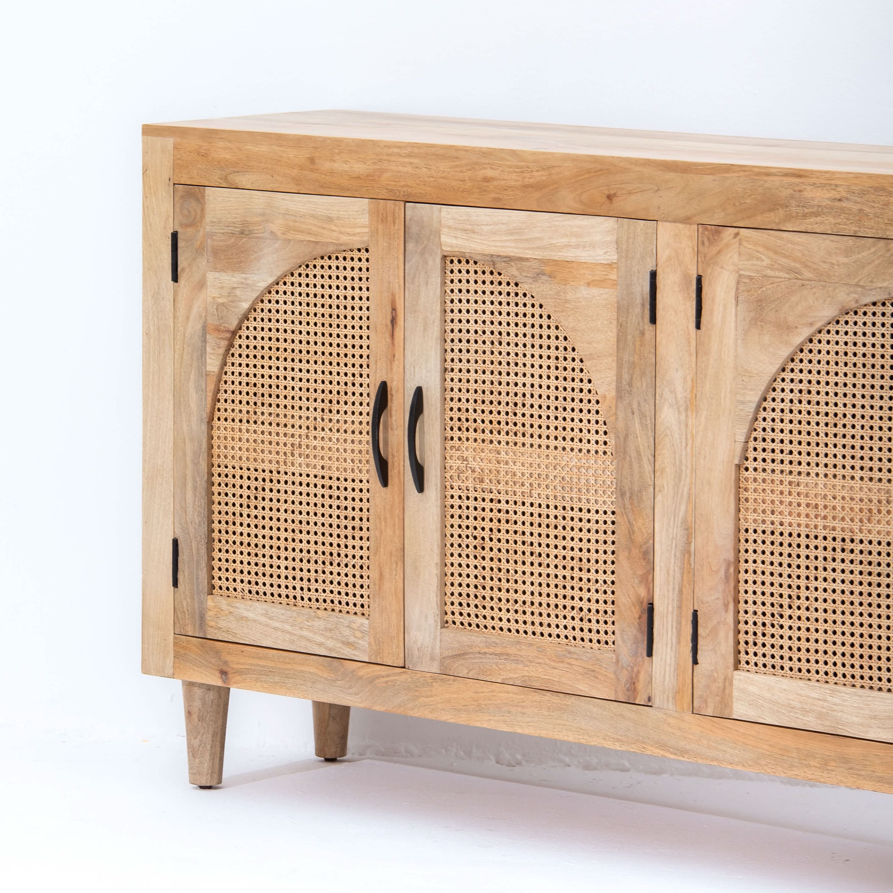 CANOVIA CANE SIDEBOARD FOUR DOOR - Art and craft furniture