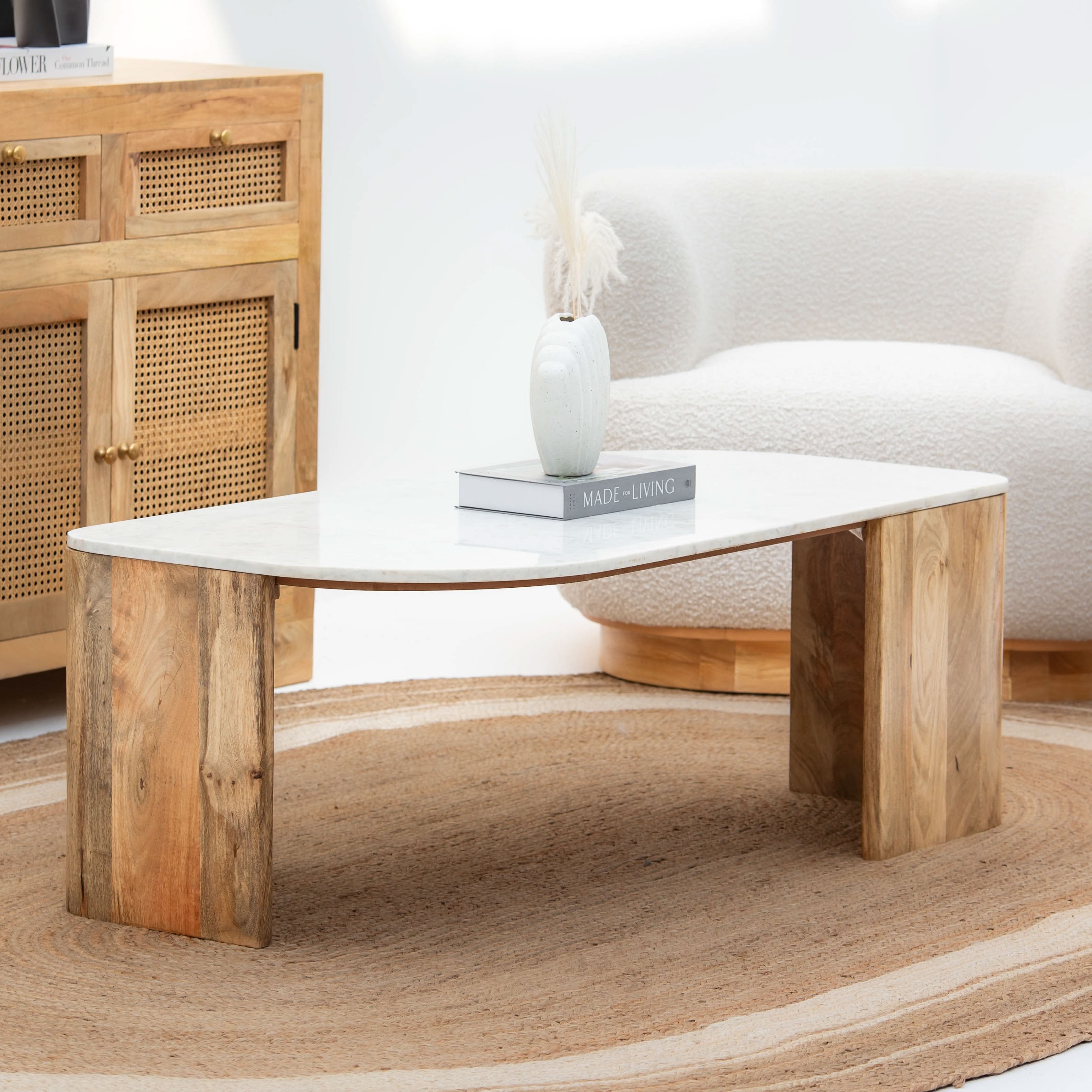 TERRALUXE MARBLE COFFEE TABLE - Art and craft furniture
