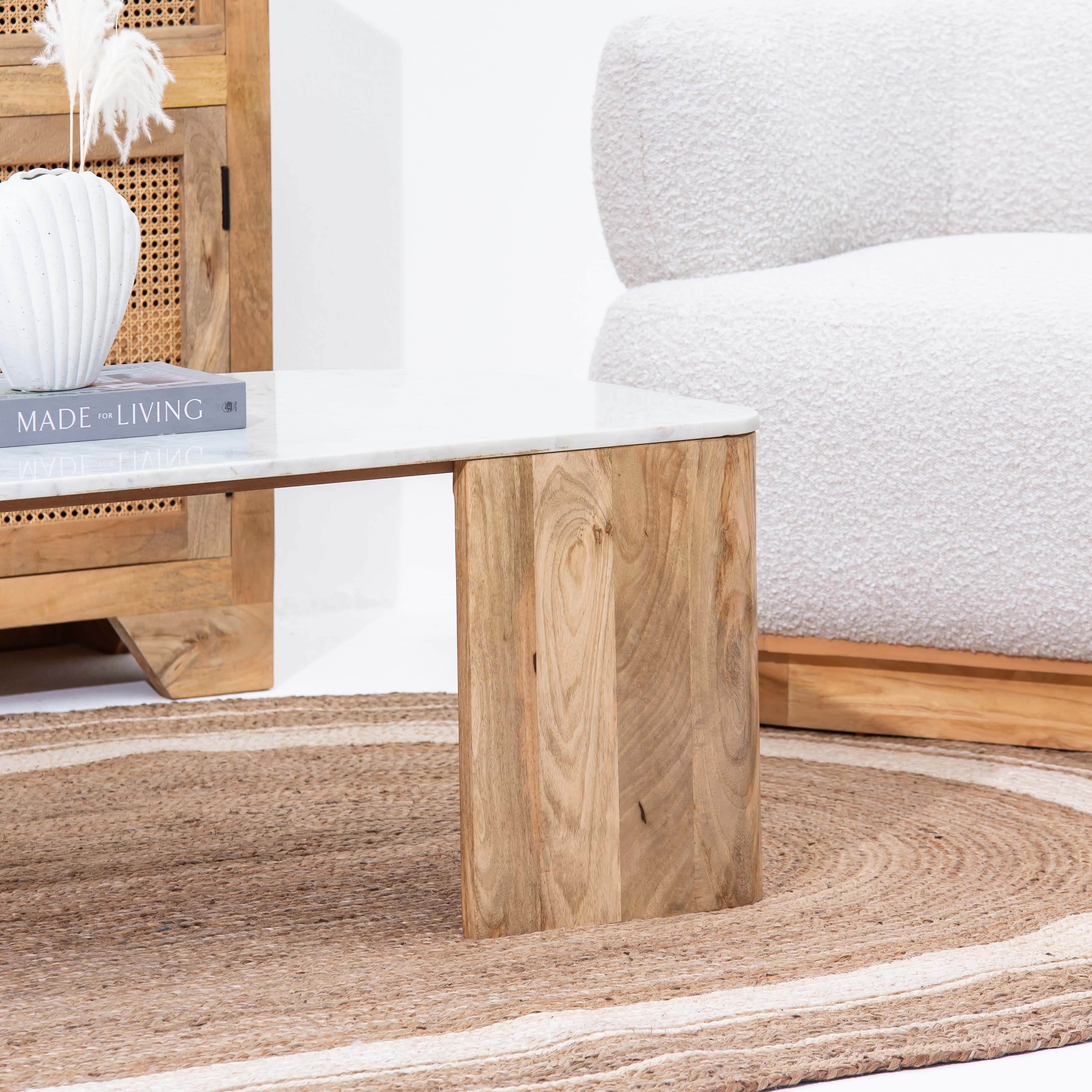 TERRALUXE MARBLE COFFEE TABLE - Art and craft furniture