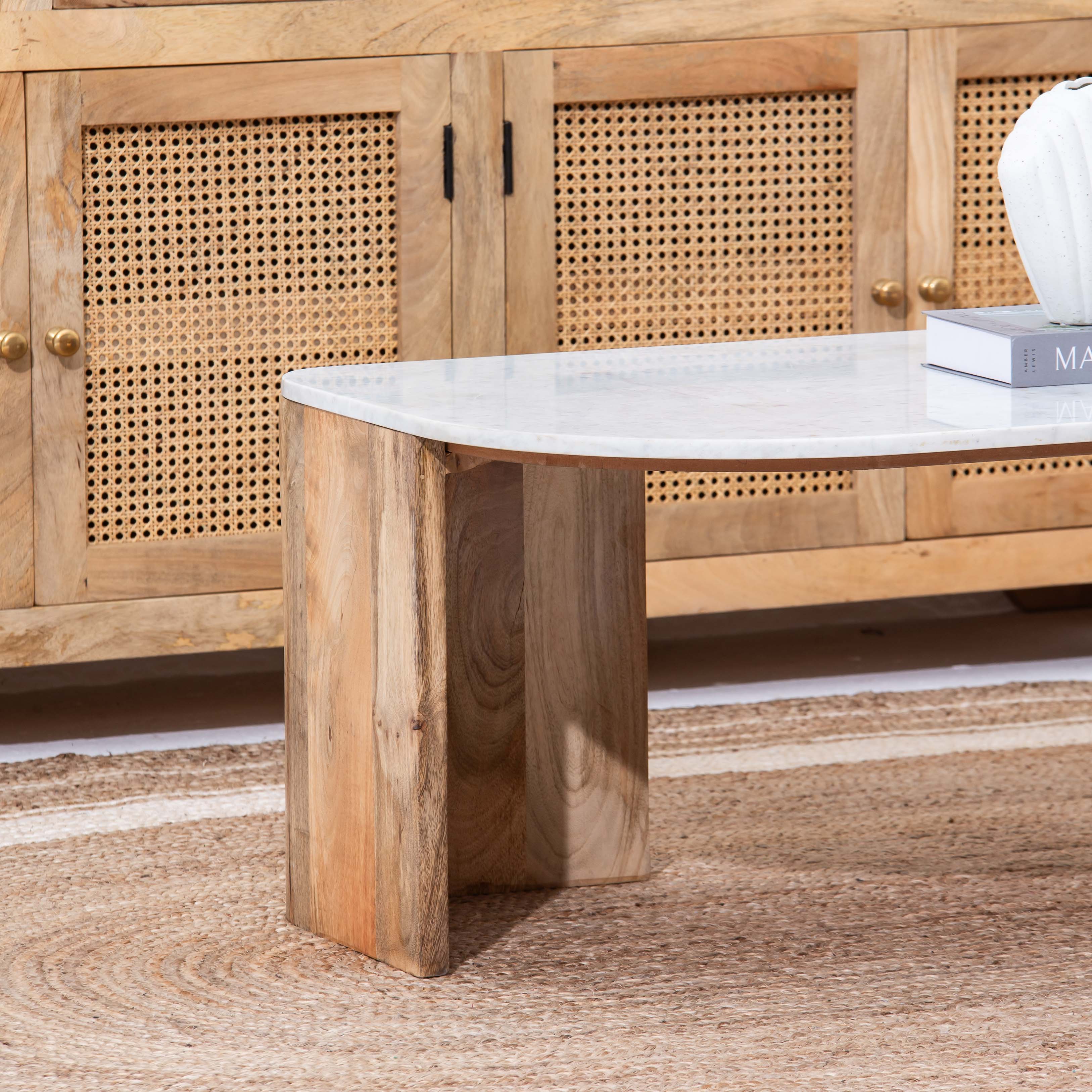 TERRALUXE MARBLE COFFEE TABLE - Art and craft furniture