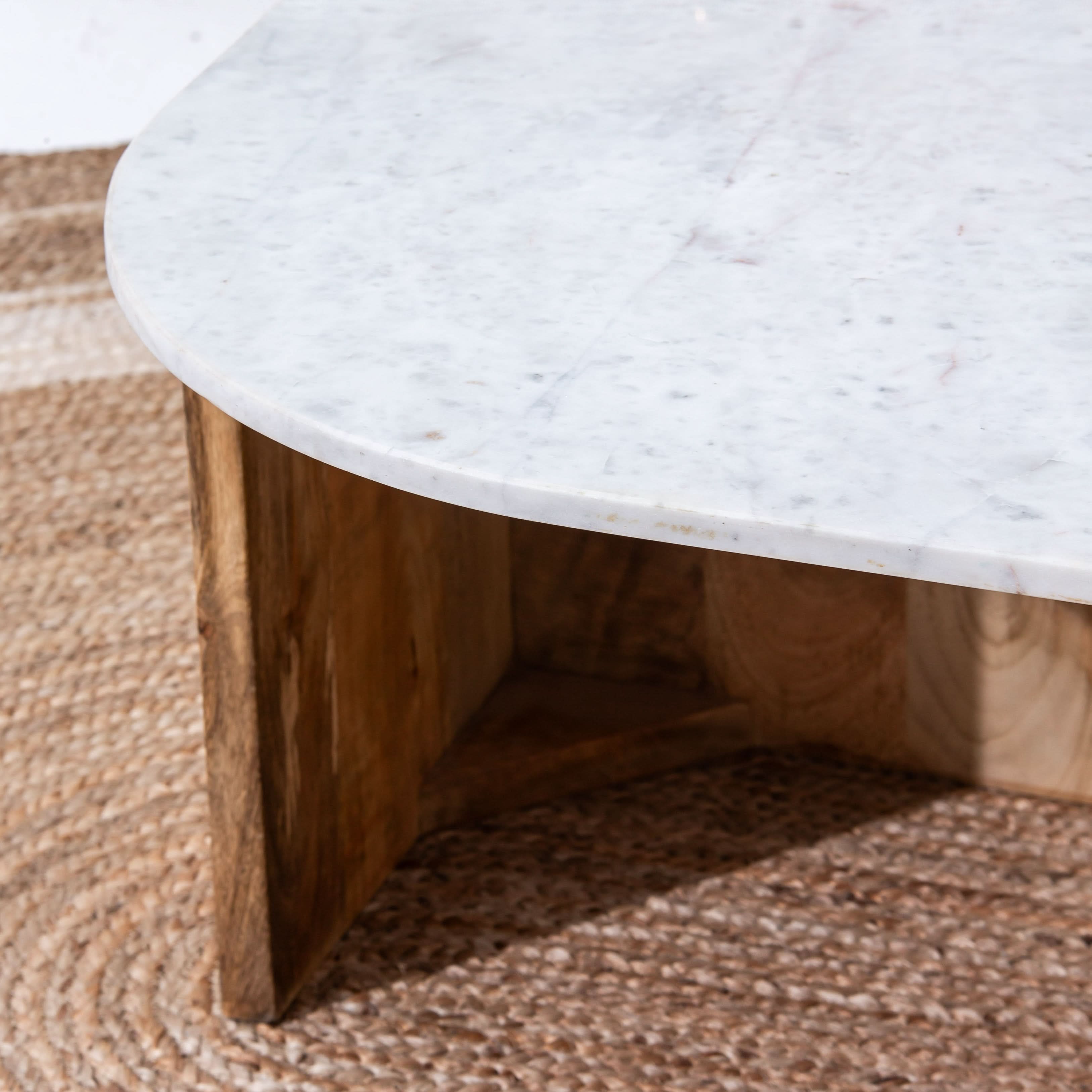 TERRALUXE MARBLE COFFEE TABLE - Art and craft furniture