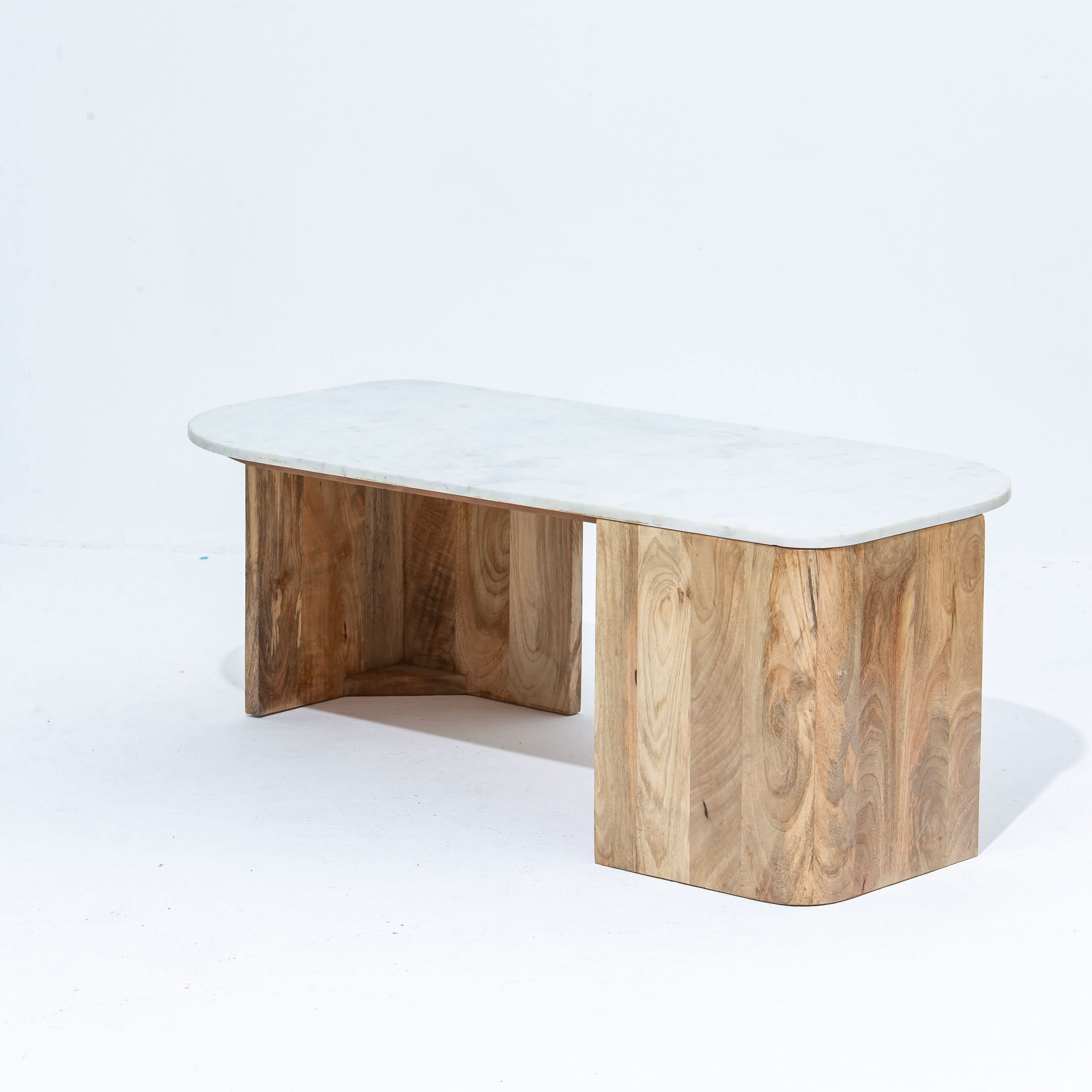 TERRALUXE MARBLE COFFEE TABLE - Art and craft furniture