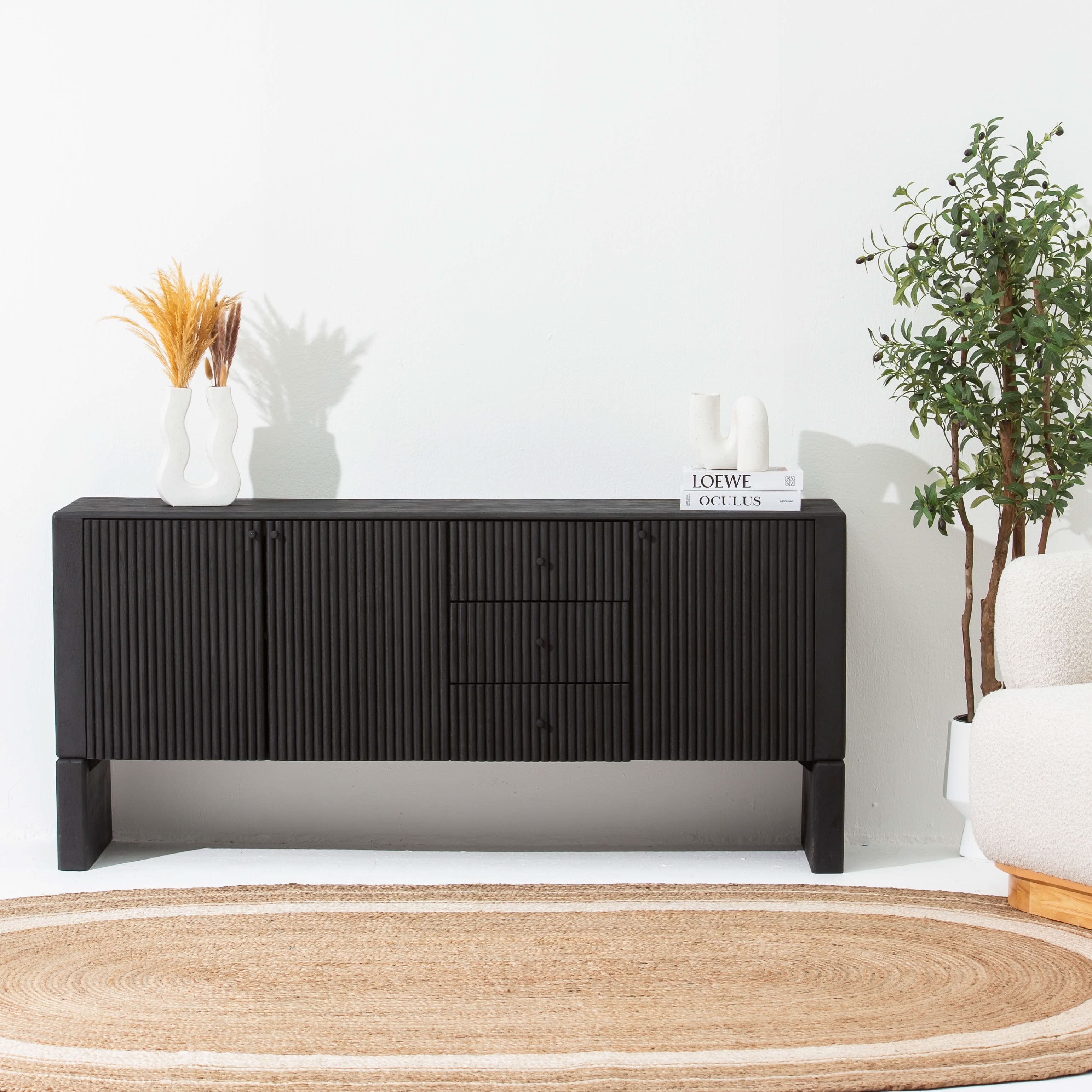 VALENCIA THREE DRAWER THREE DOOR SIDEBOARD - Art and craft furniture