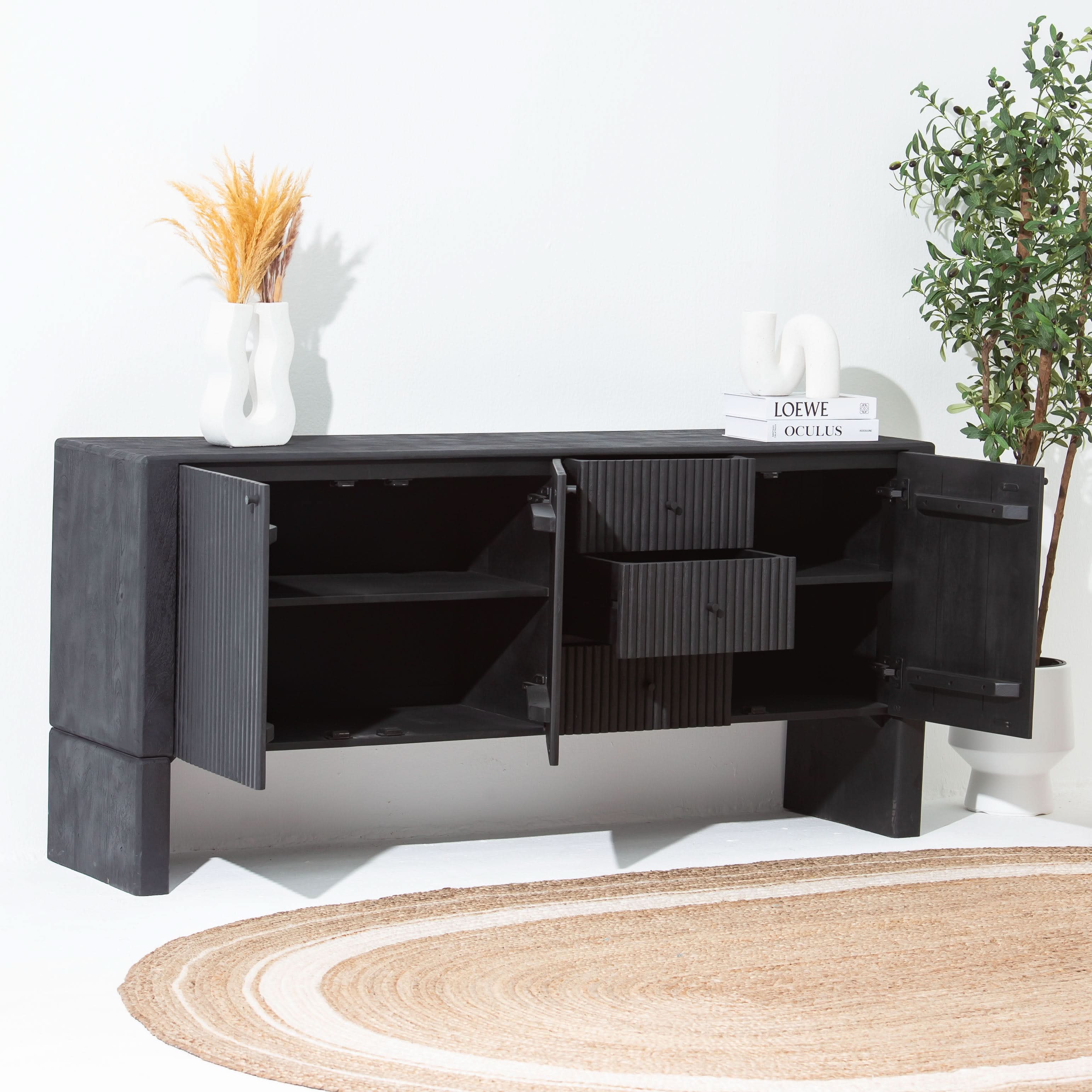 VALENCIA THREE DRAWER THREE DOOR SIDEBOARD - Art and craft furniture
