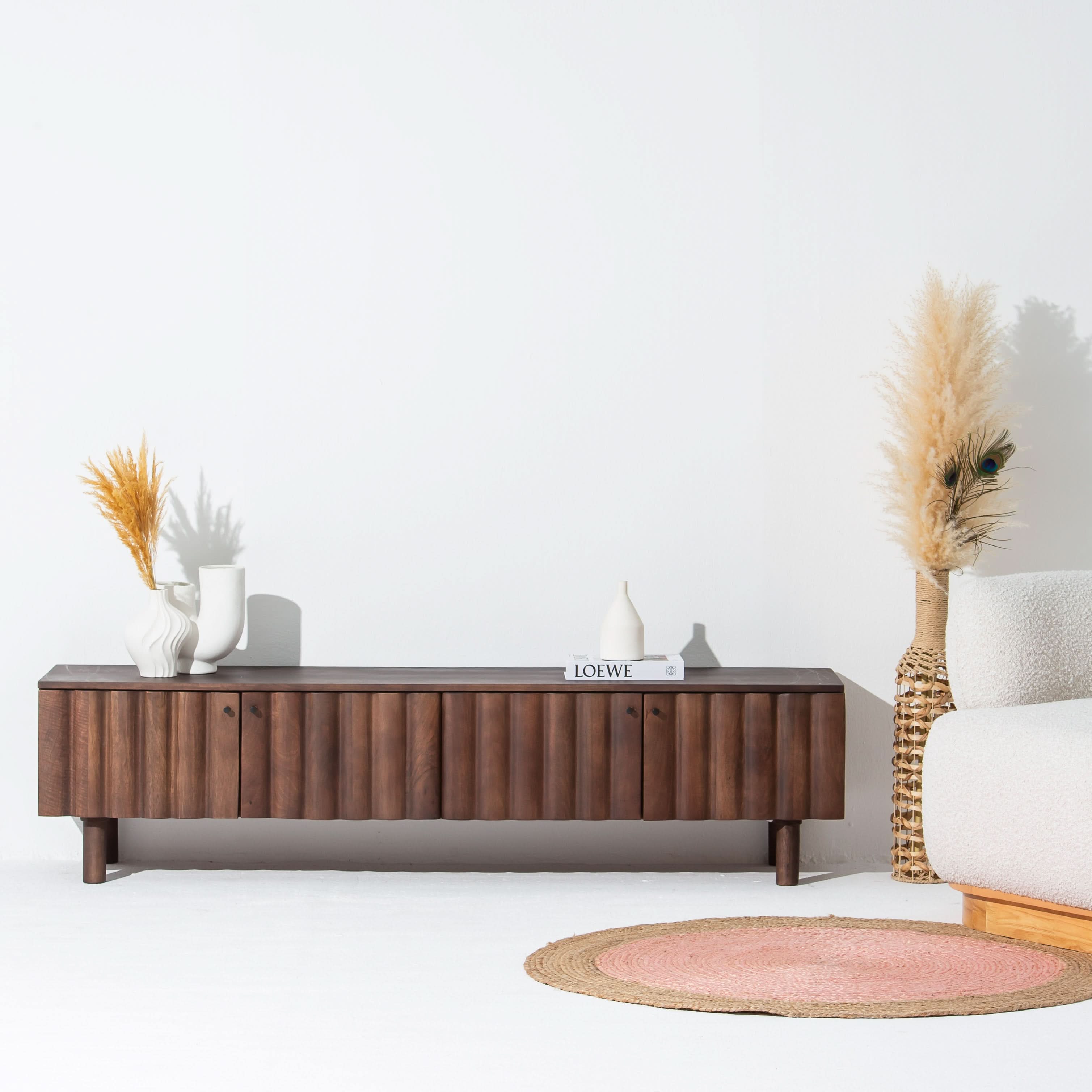 VALENCIA FOUR DOOR TV STAND - Art and craft furniture
