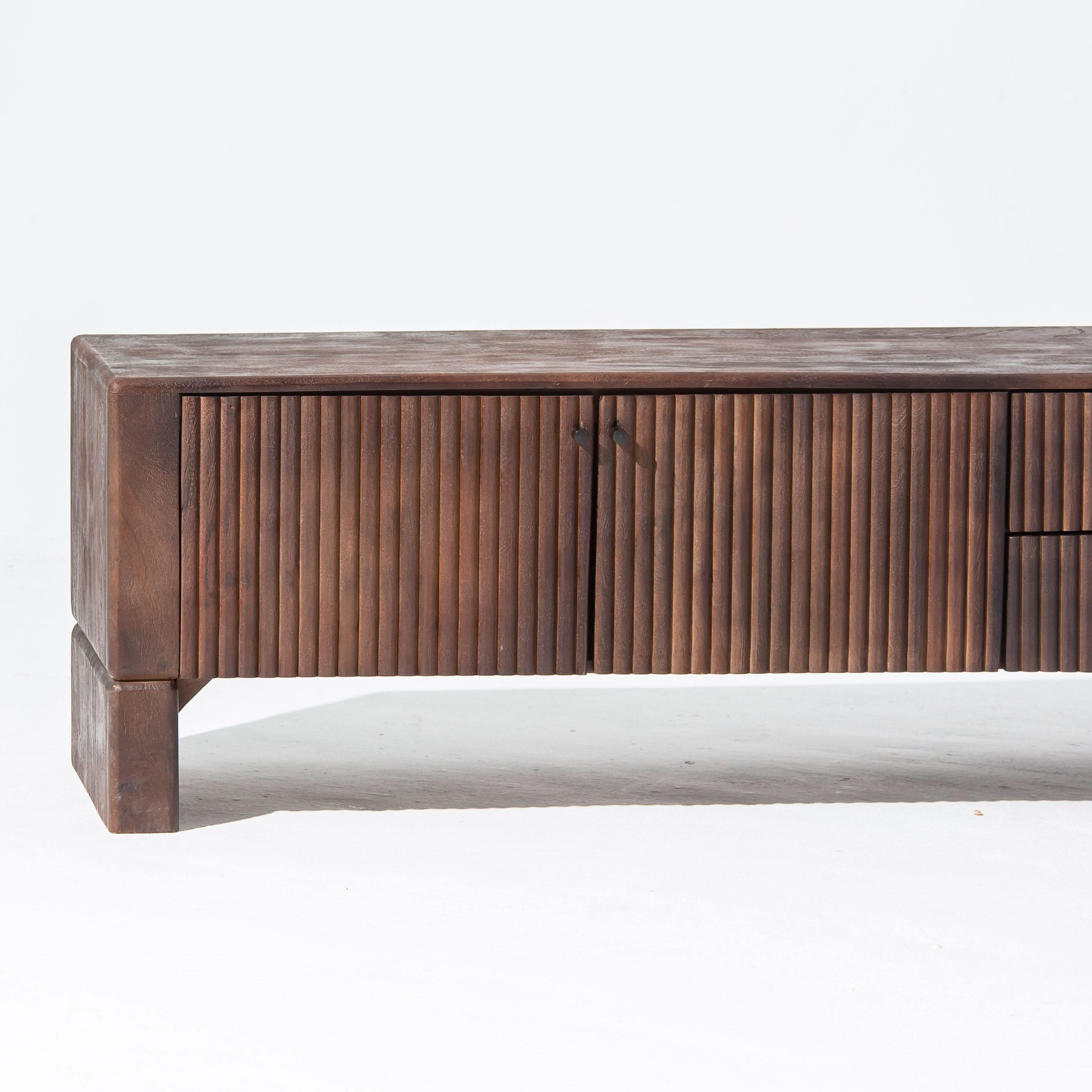 VALENCIA TWO DRAWER THREE DOOR TV STAND - Art and craft furniture