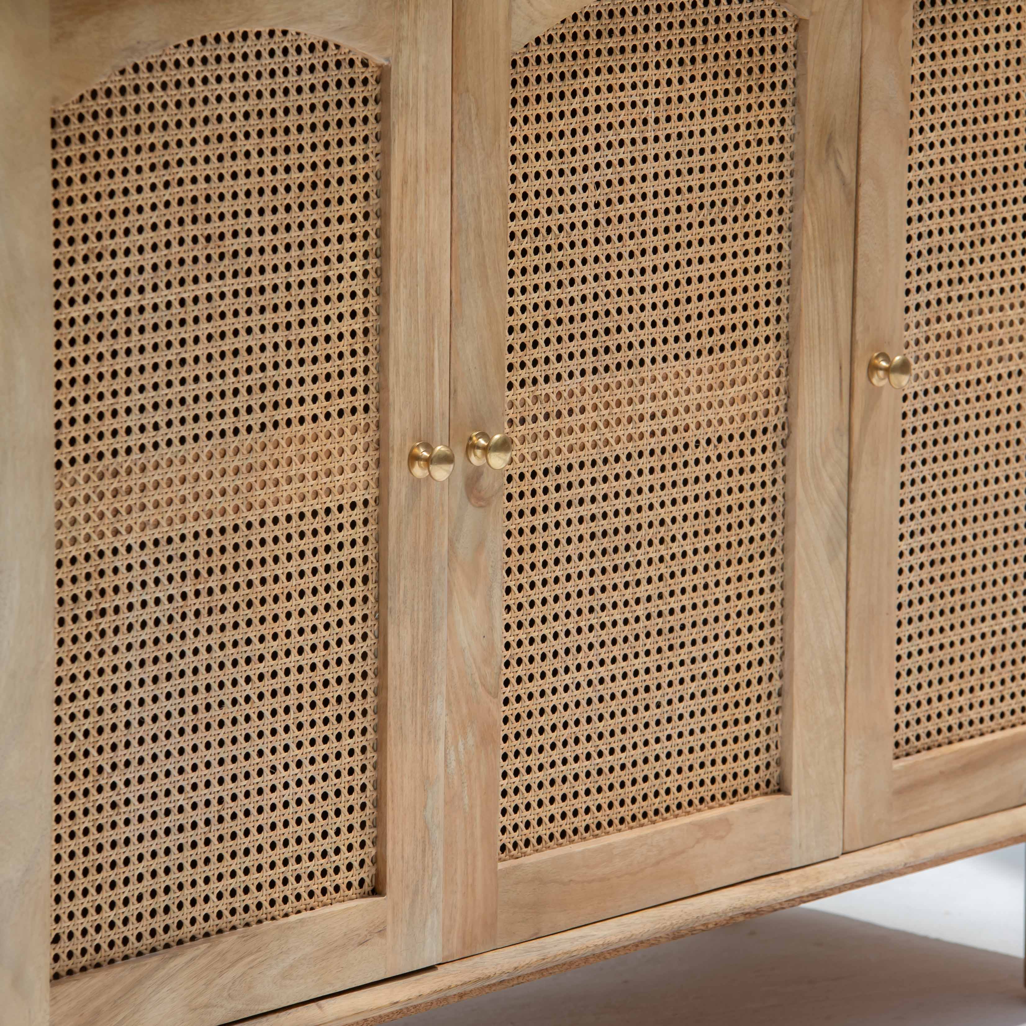 CANOVA RATTAN THREE DOOR SIDEBOARD - Art and craft furniture