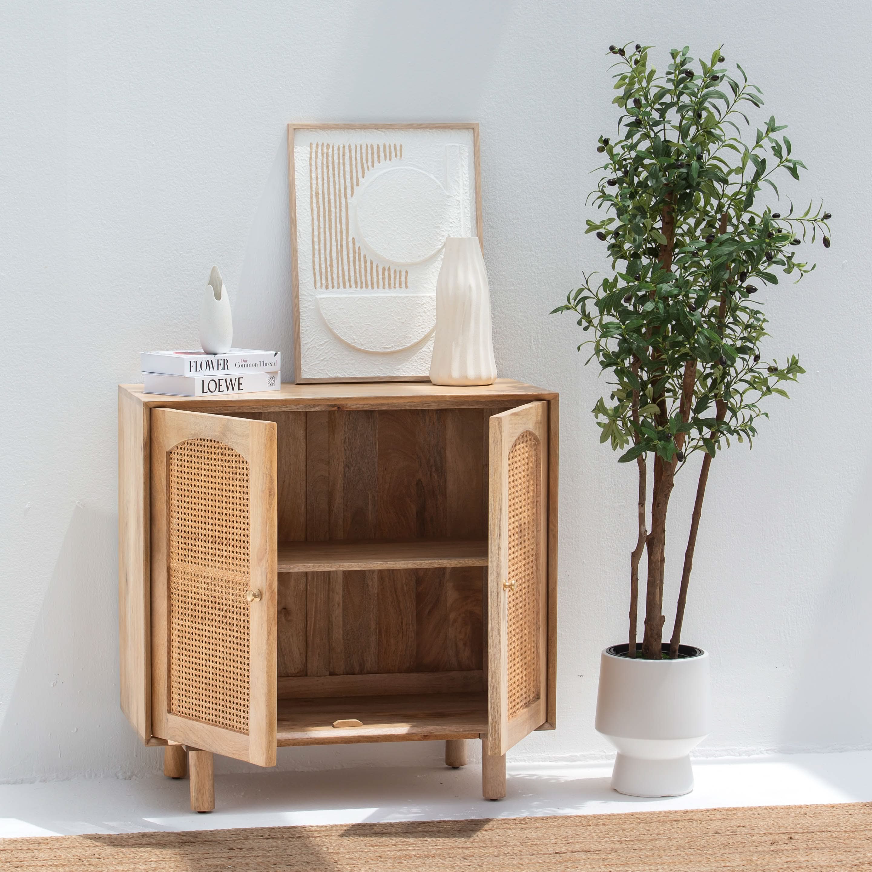 CANOVA RATTAN TWO DOOR SIDEBOARD - Art and craft furniture